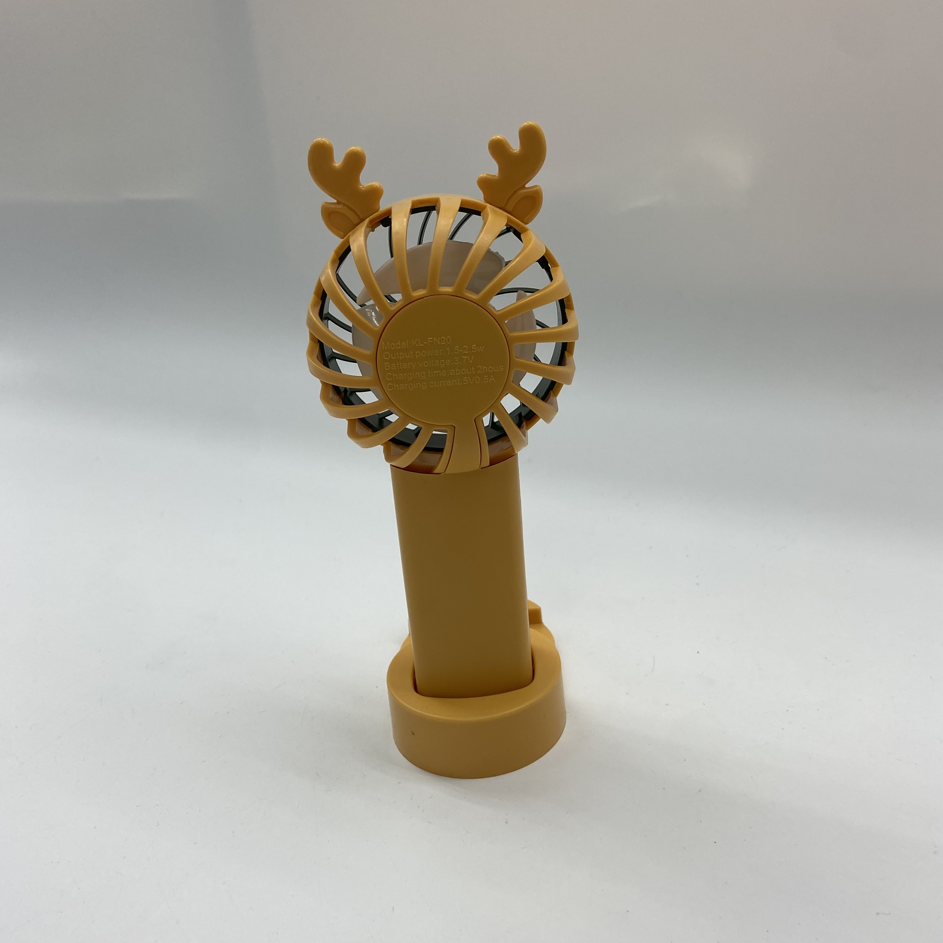 Small fan handheld usb charging mini desktop portable cartoon electric fan Specification image