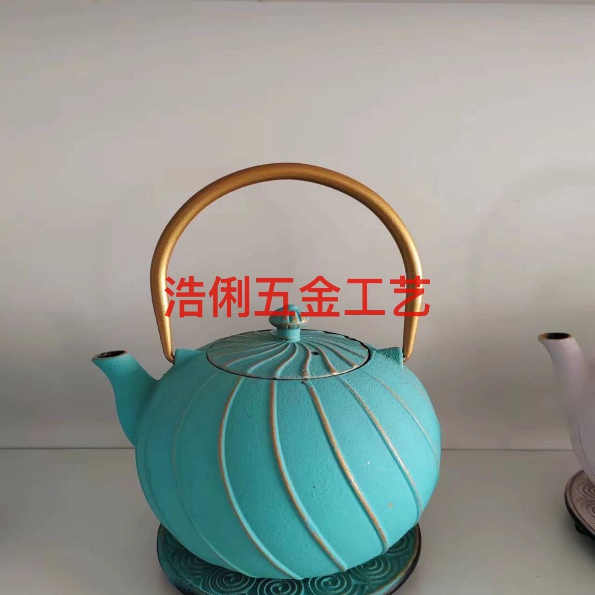 铸铁茶壶跨境电商专供高档搪瓷茶具套装老铁壶养生壶批发图