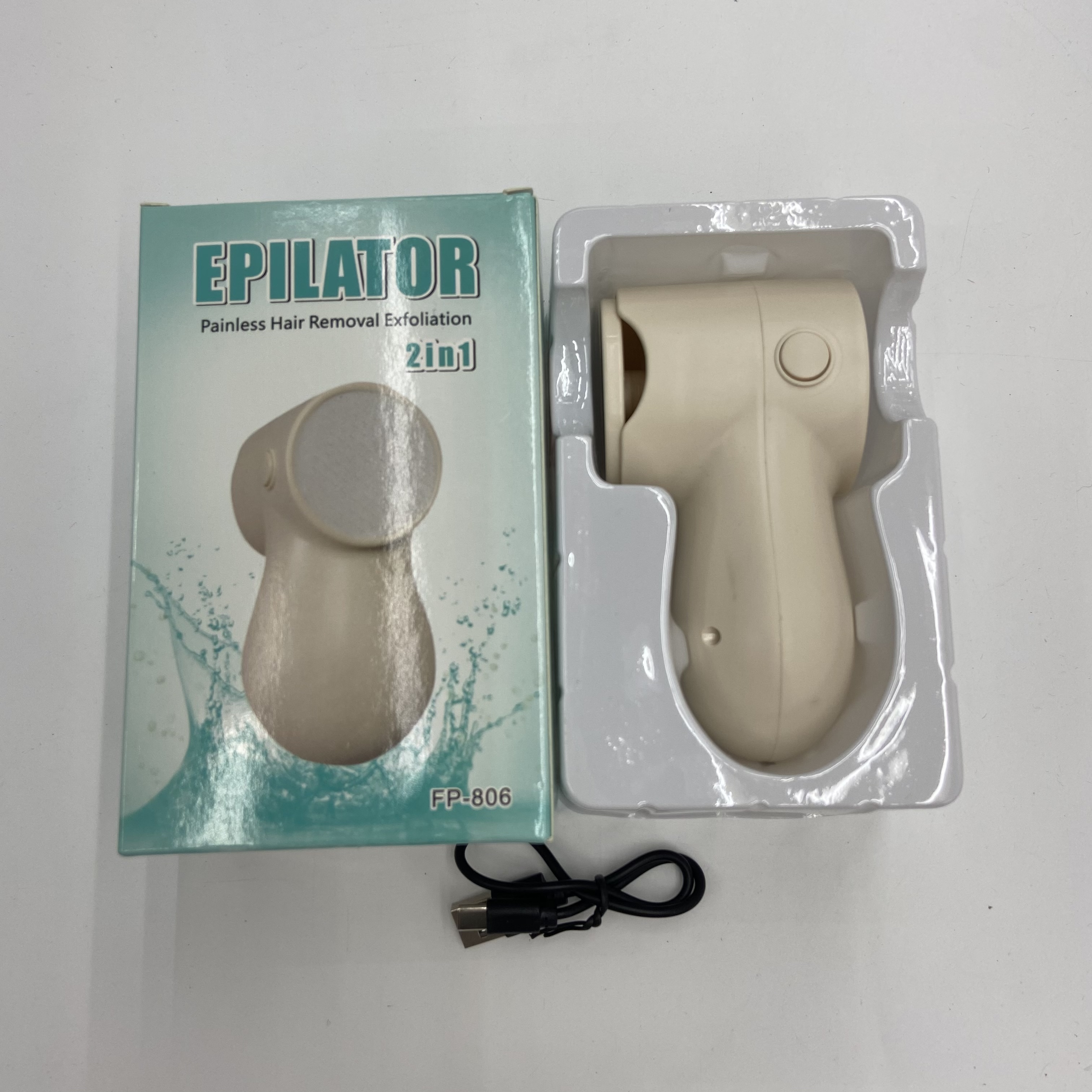 电动纳米玻璃脱毛器可水洗磨毛器温和除毛不伤肤剃腿毛器男女通用