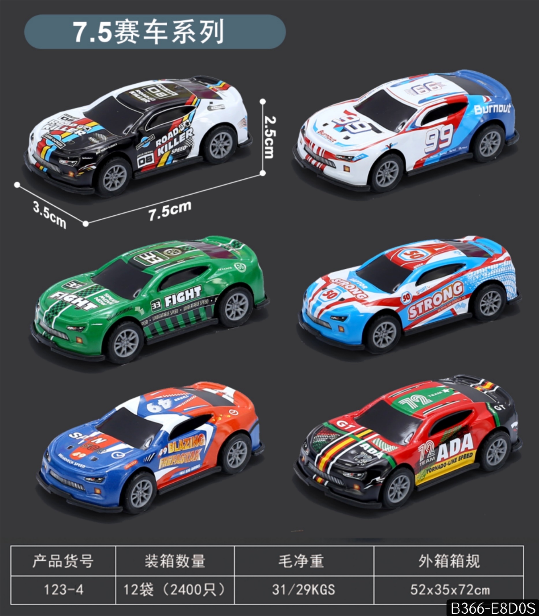 Iron Sheet Car, Low Price, Mixed Colors Specification drawing