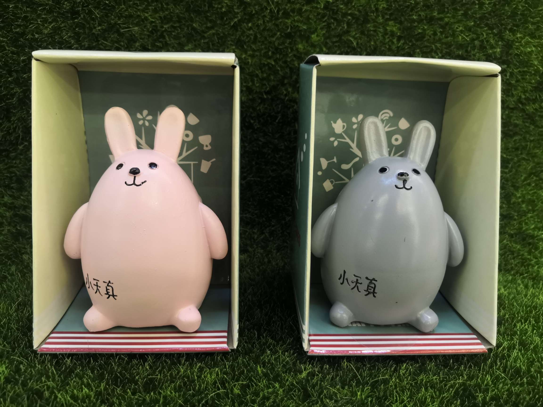 Cute rabbit figurines, exquisite collectible decorative items, home decorative items Specification image