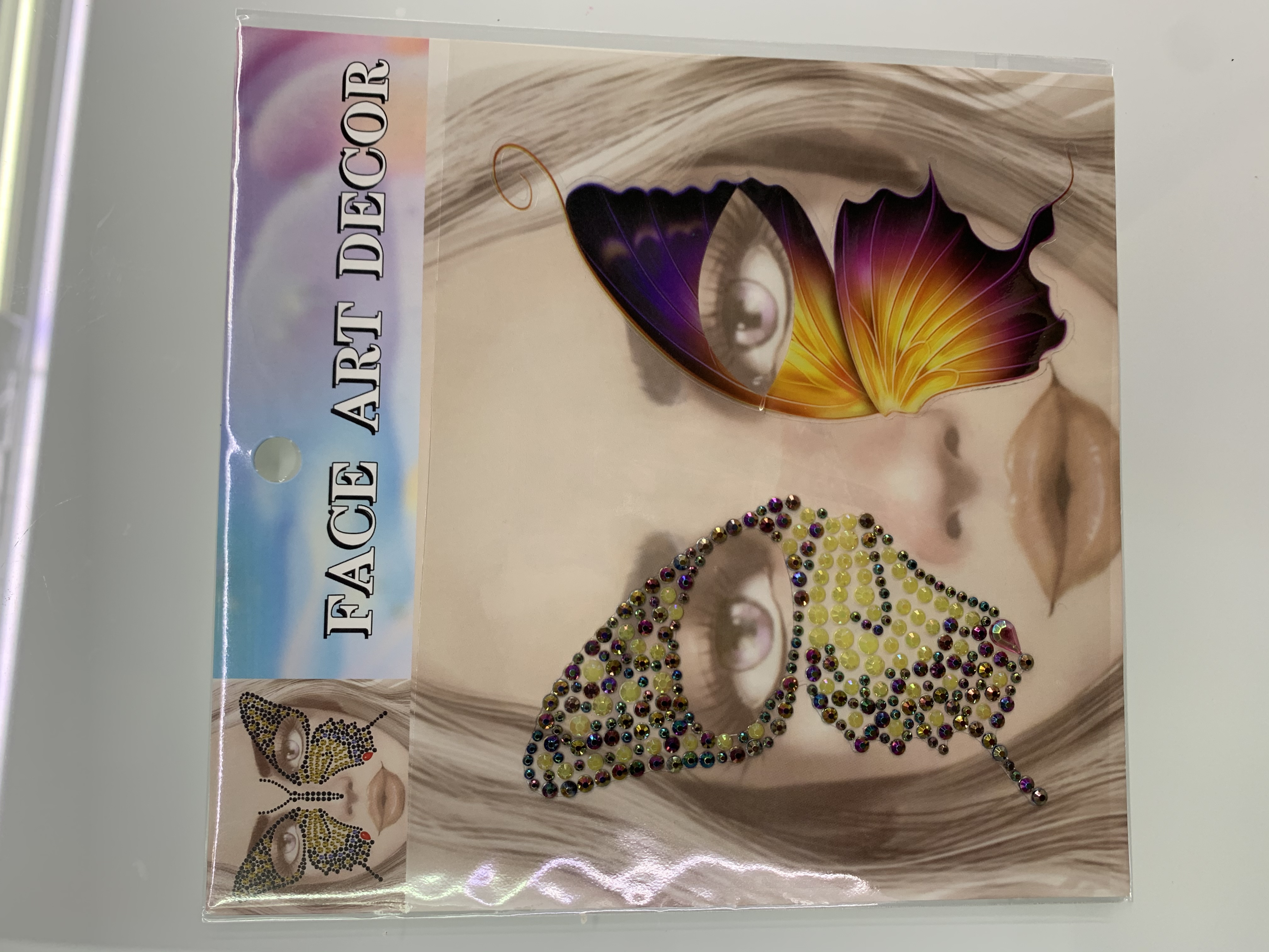 Half Face Sticker Application Scenario