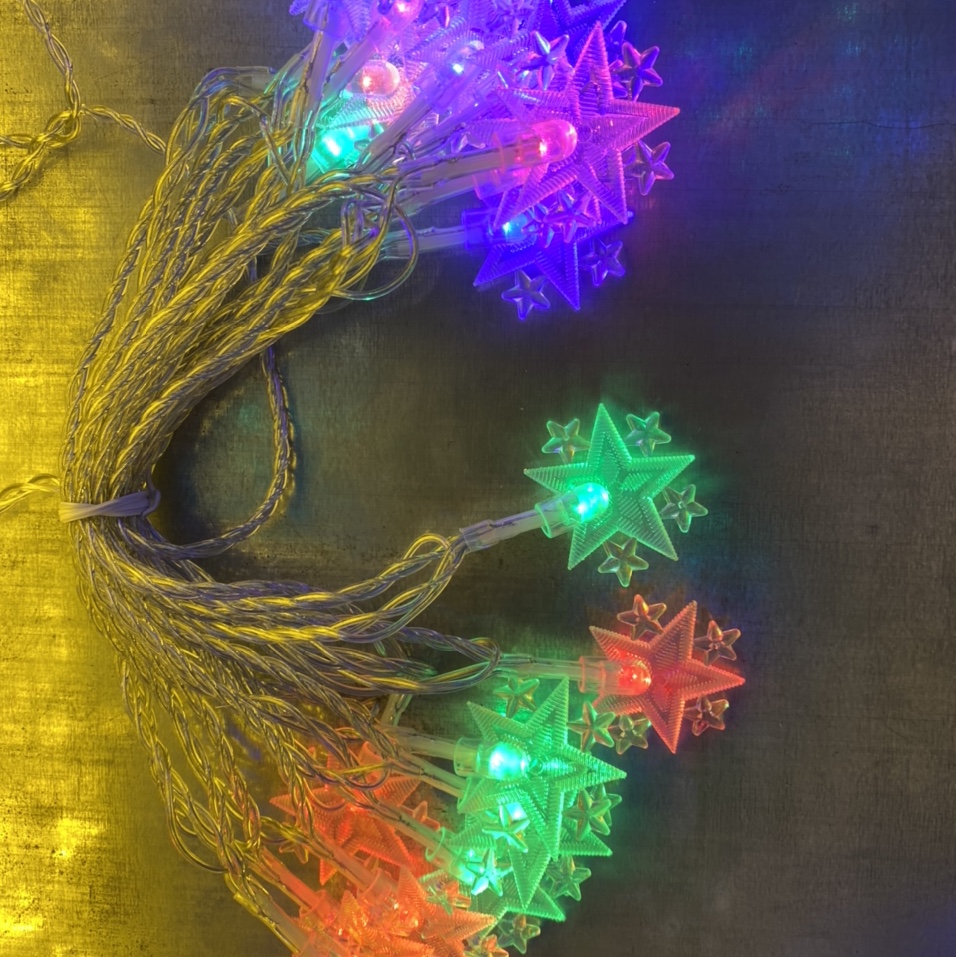 Middle Eastern Arab atmosphere decorative LED string lights, noble moon, auspicious night, golden stars, iron art string light wholesale, cross-border foreign trade wholesale Specification image