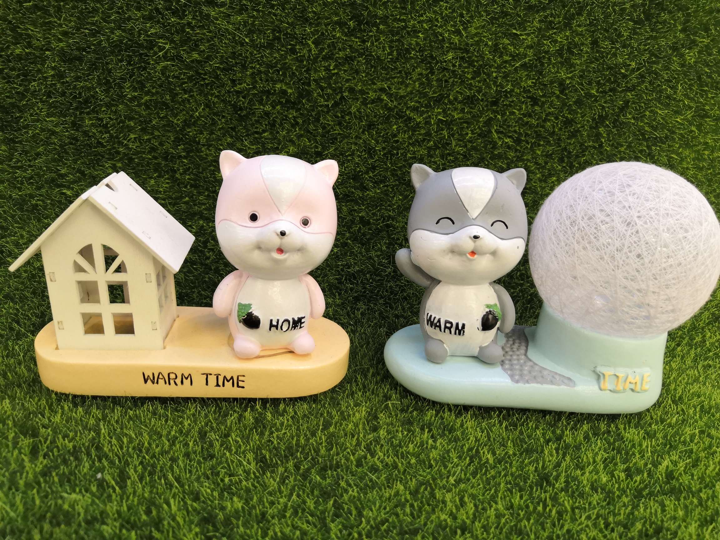 七彩线球/手办/松鼠/小摆件白底实物图