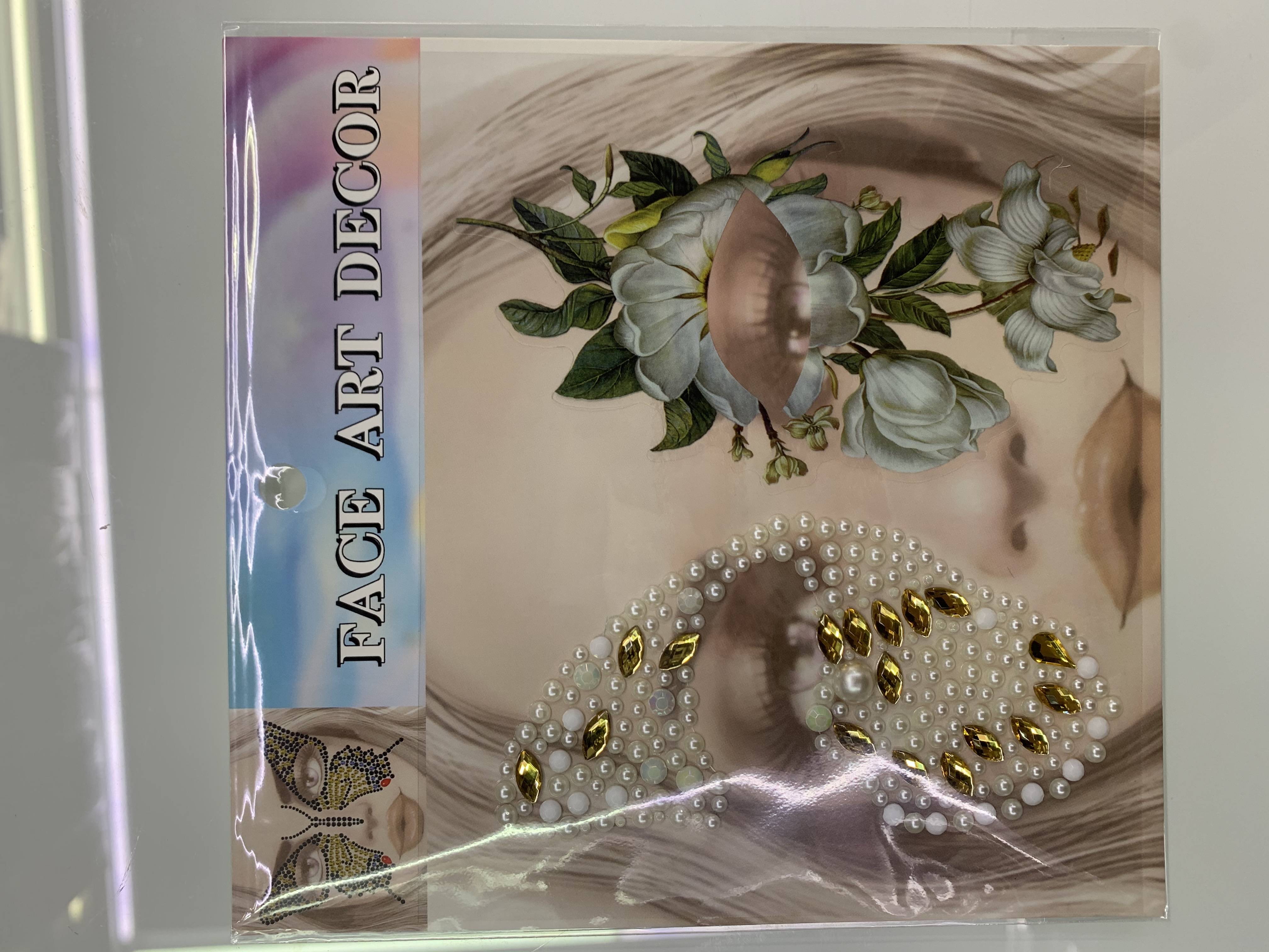 Half Face Sticker Specification drawing