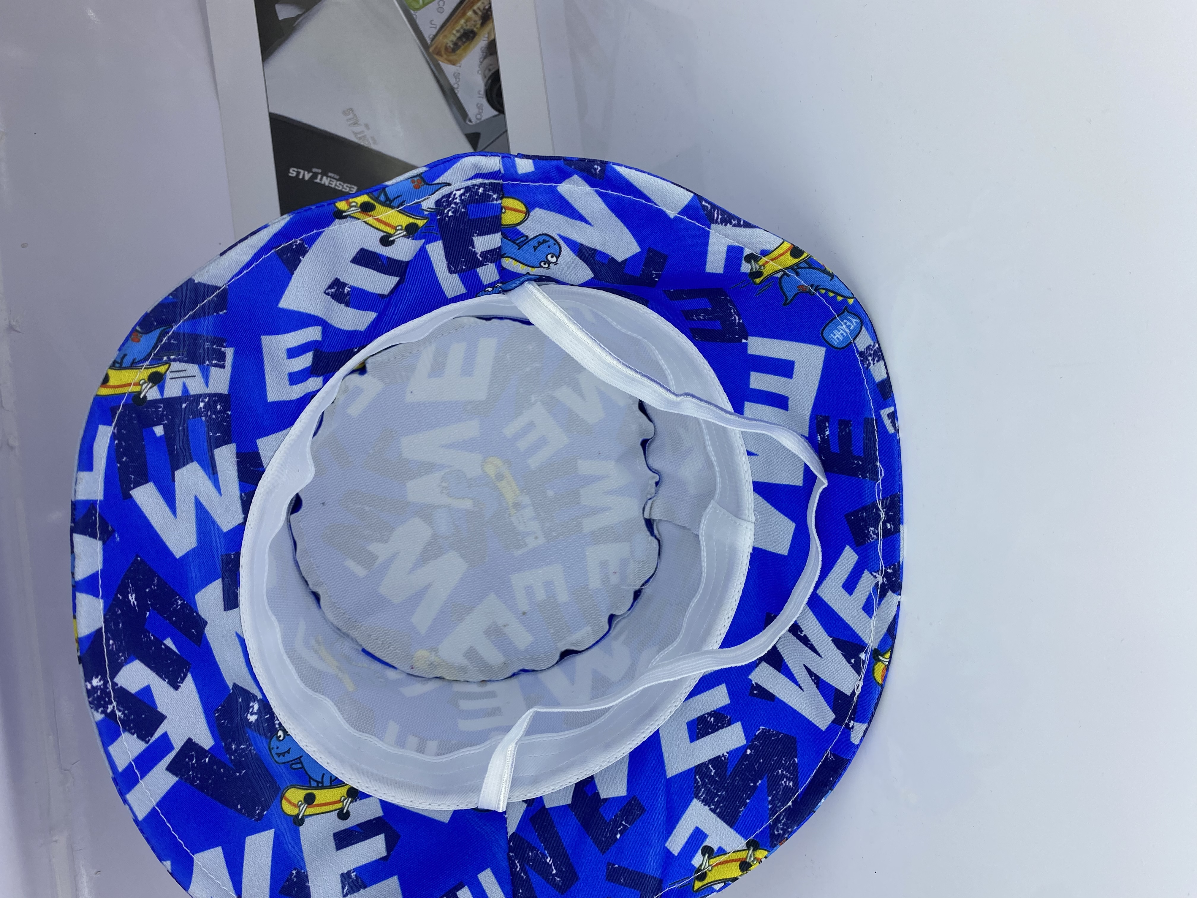 Children's Fisherman Hat Printed Children's Hat Baby Sunshade Foreign Trade Explosive Boys And Girls Sunscreen Hat Spring And Summer New Specification drawing