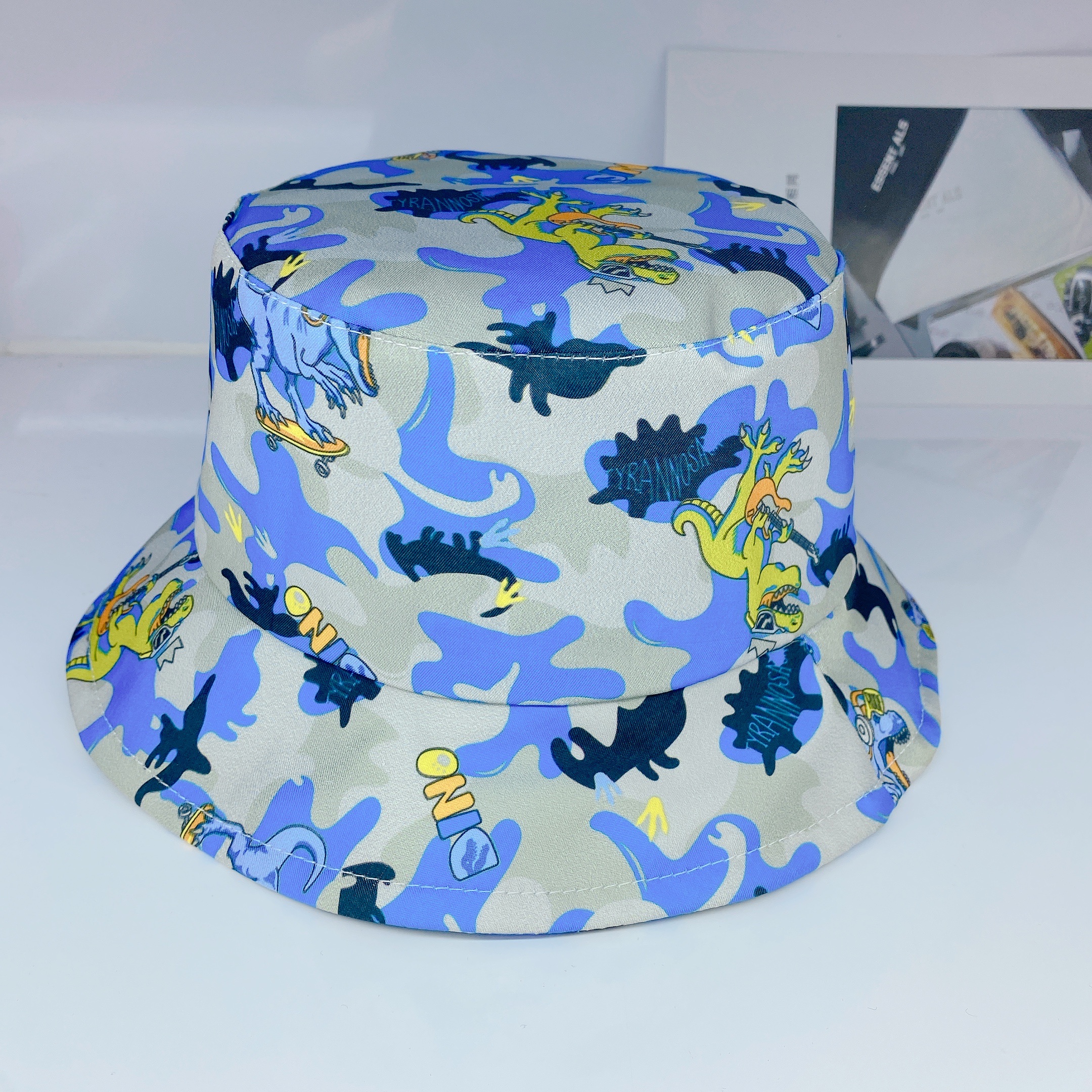Children's Fisherman Hat Children's Sunscreen Visor Hat 2023 Boys New Girls Spring And Autumn Day All Sun Hat Specification drawing