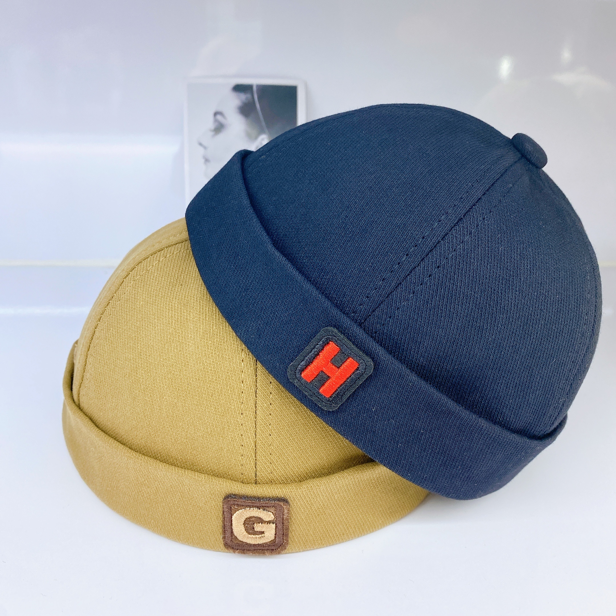 Baby Hat Spring And Autumn Boy Baby Landlord Hat Boy Melon Skin Hat Girl Yuppie Children's Cap Four Seasons Children's Hat details Picture