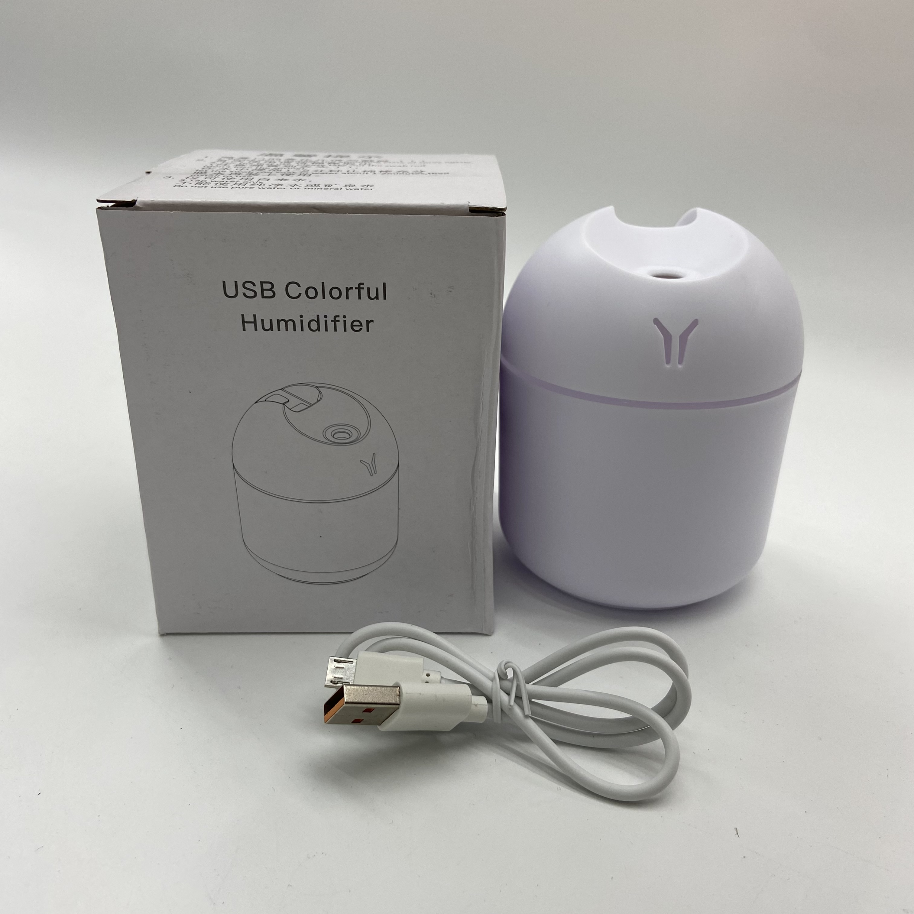 High-appearance-level usb spray mini humidifier for car, large fog capacity, home columnar desktop aromatherapy, creative humidification