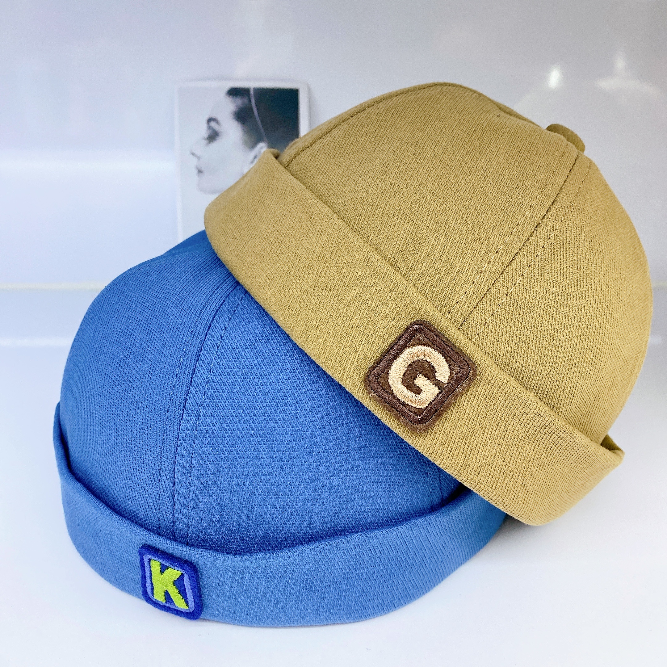 Baby Hat Spring And Autumn Boy Baby Landlord Hat Boy Melon Skin Hat Girl Yuppie Children's Cap Four Seasons Children's Hat Specification drawing