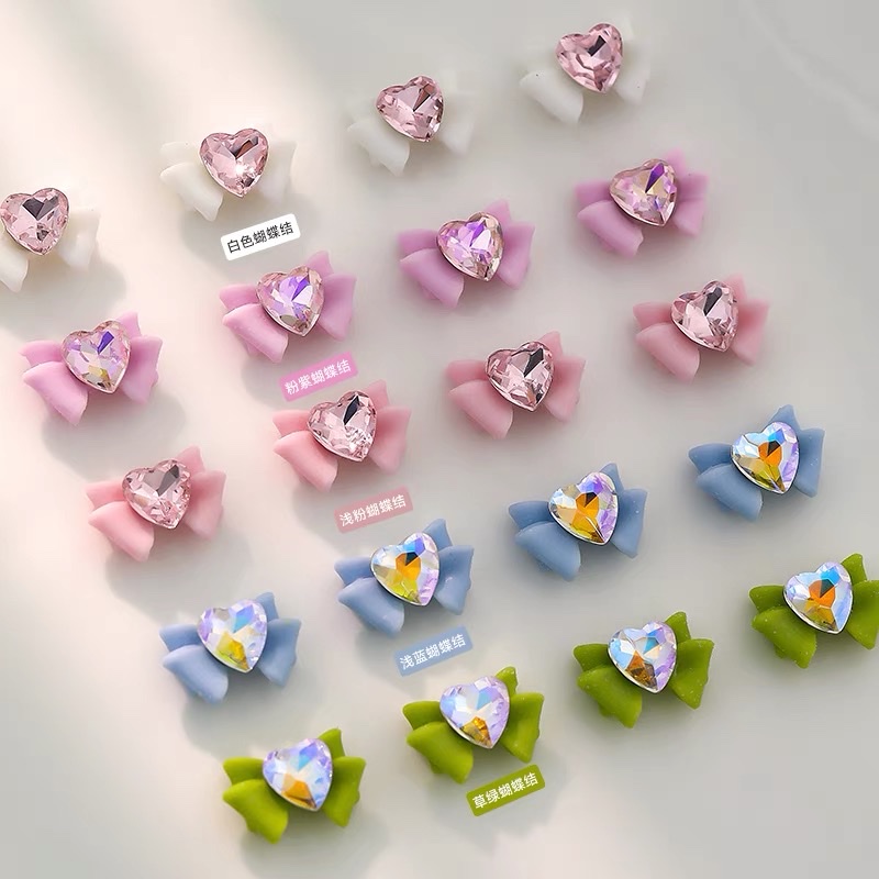 美甲树脂爆款蝴蝶结美甲饰品