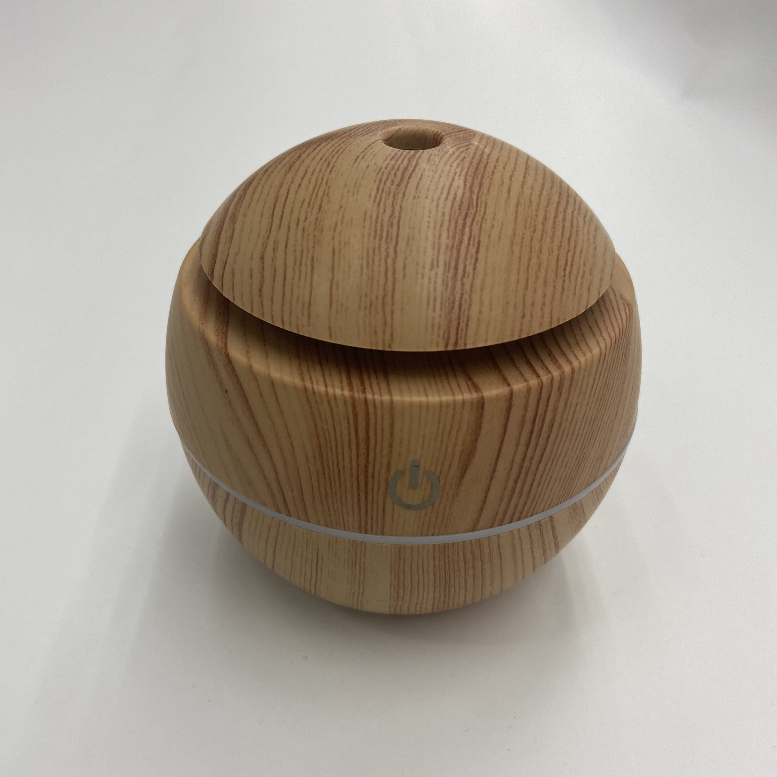 USB bola pequeña 7 luces coloridas pequeña hongos humidificador mini grano de madera redondo hueco aromaterapia Specification image