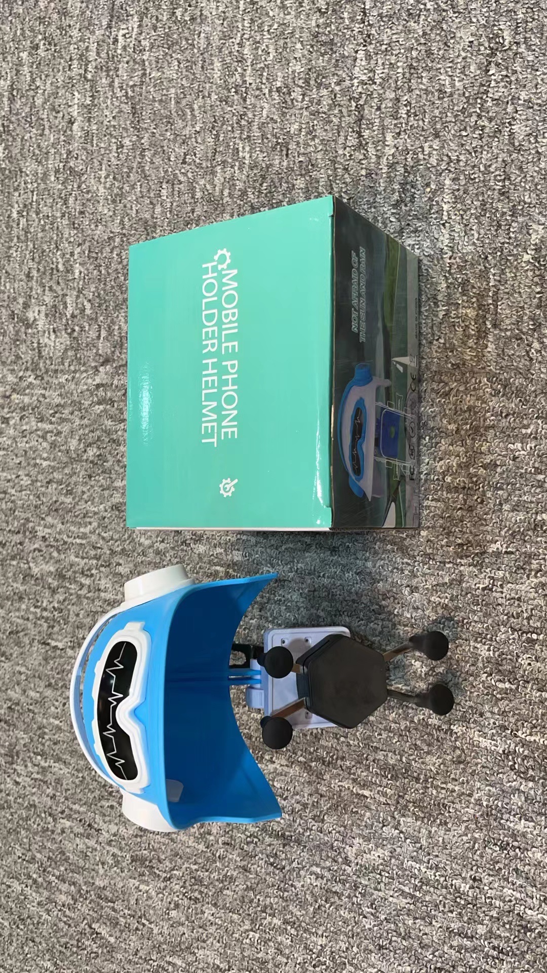 Small helmet motorcycle stand, small helmet bicycle stand, small helmet motorcycle stand, sunshade and rain protection details Picture