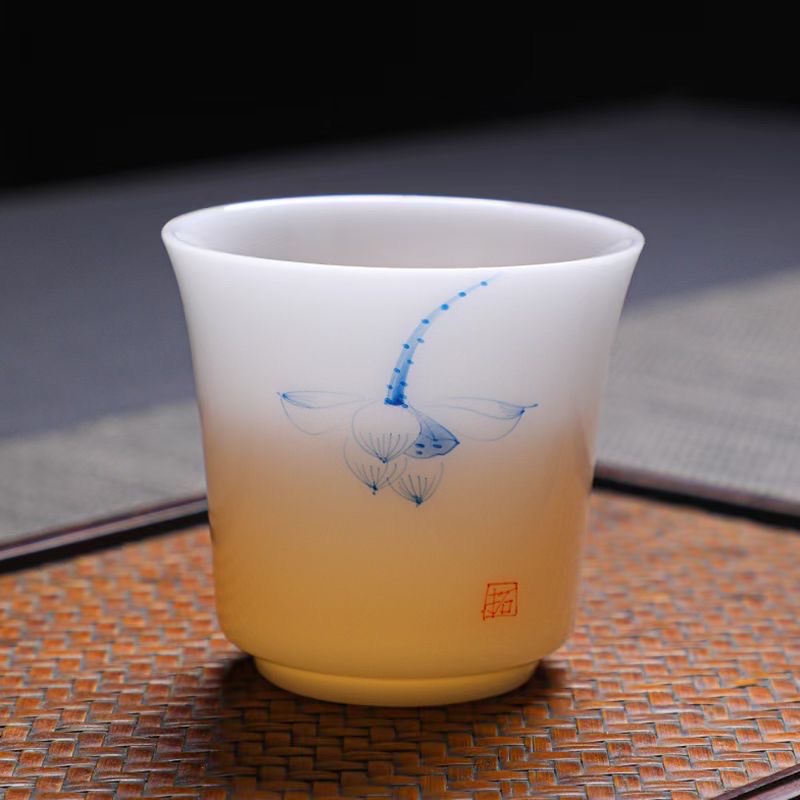 高档冰种茶具/茶具/茶杯/功夫茶具白底实物图