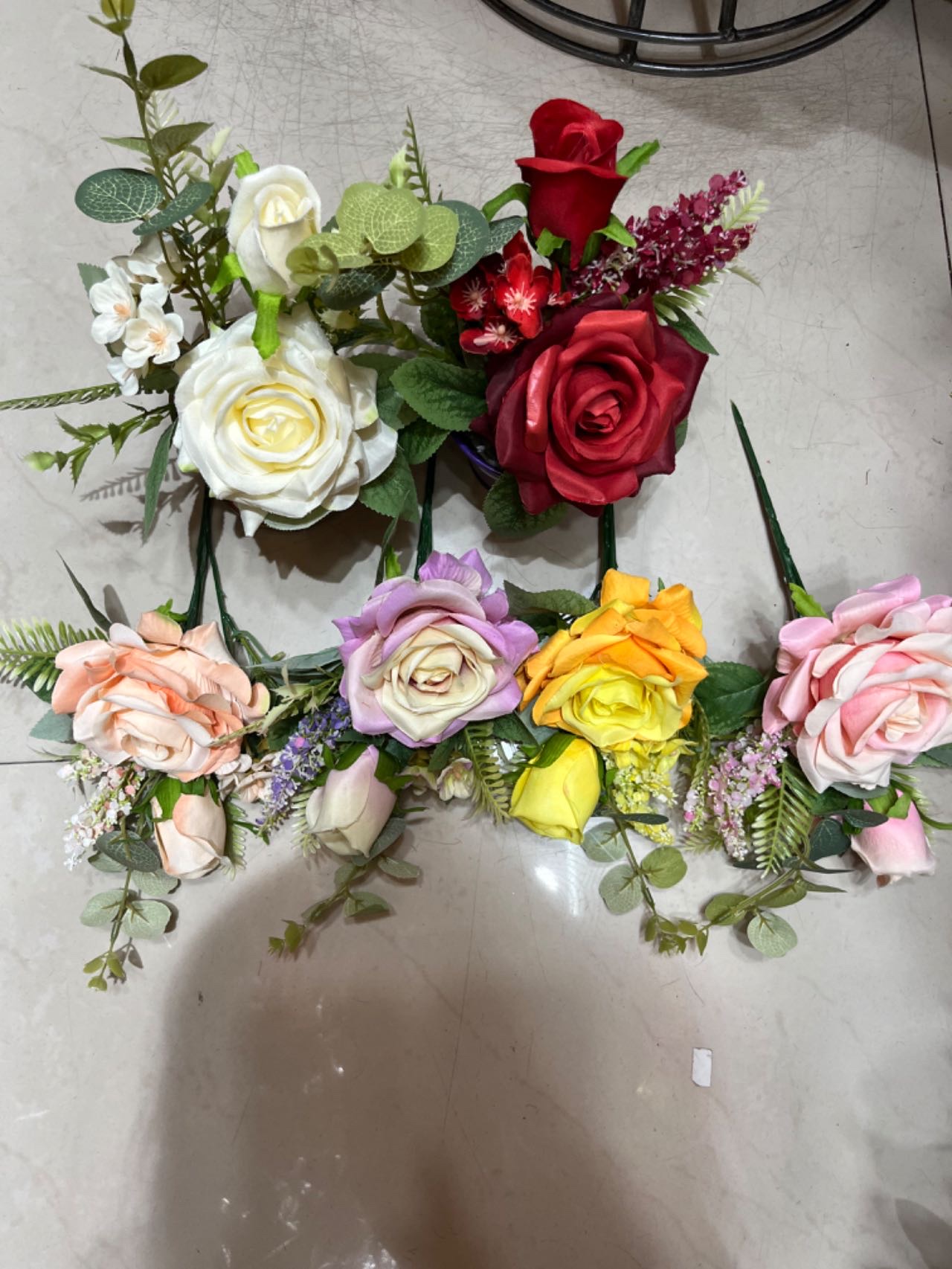 仿真花假花玫瑰婚庆花束宫廷玫瑰假花批发