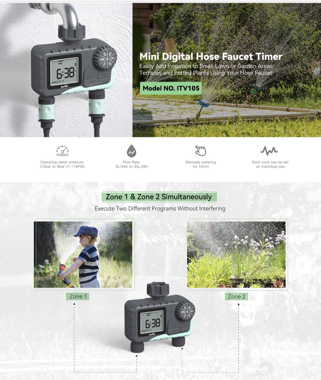 园艺灌溉工具实物图