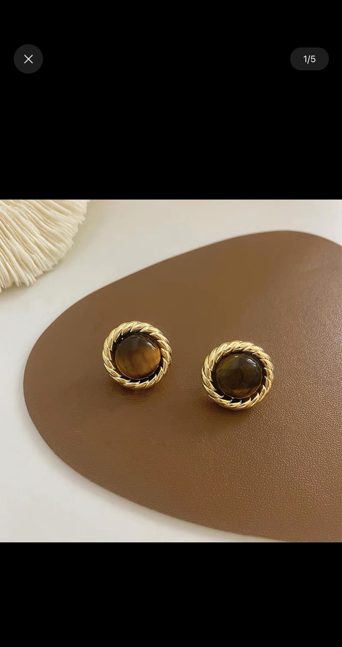 Korean Circle Retro Niche Design Advanced Light Luxury Delicate Earrings Fate Season