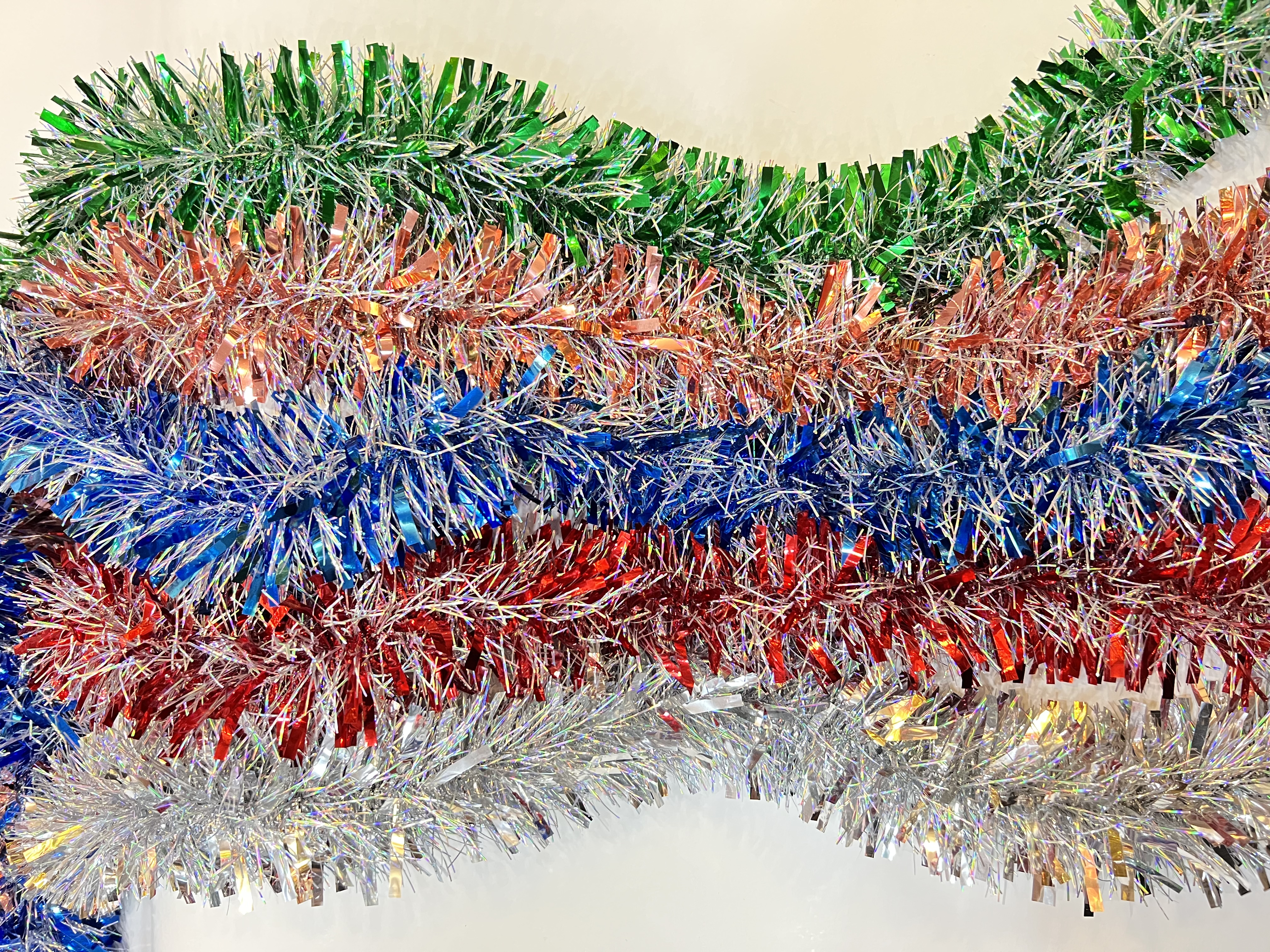 圣诞装饰品圣诞毛条拉花彩条派对生日节日婚房装饰茜草 拉条毛条 产品图