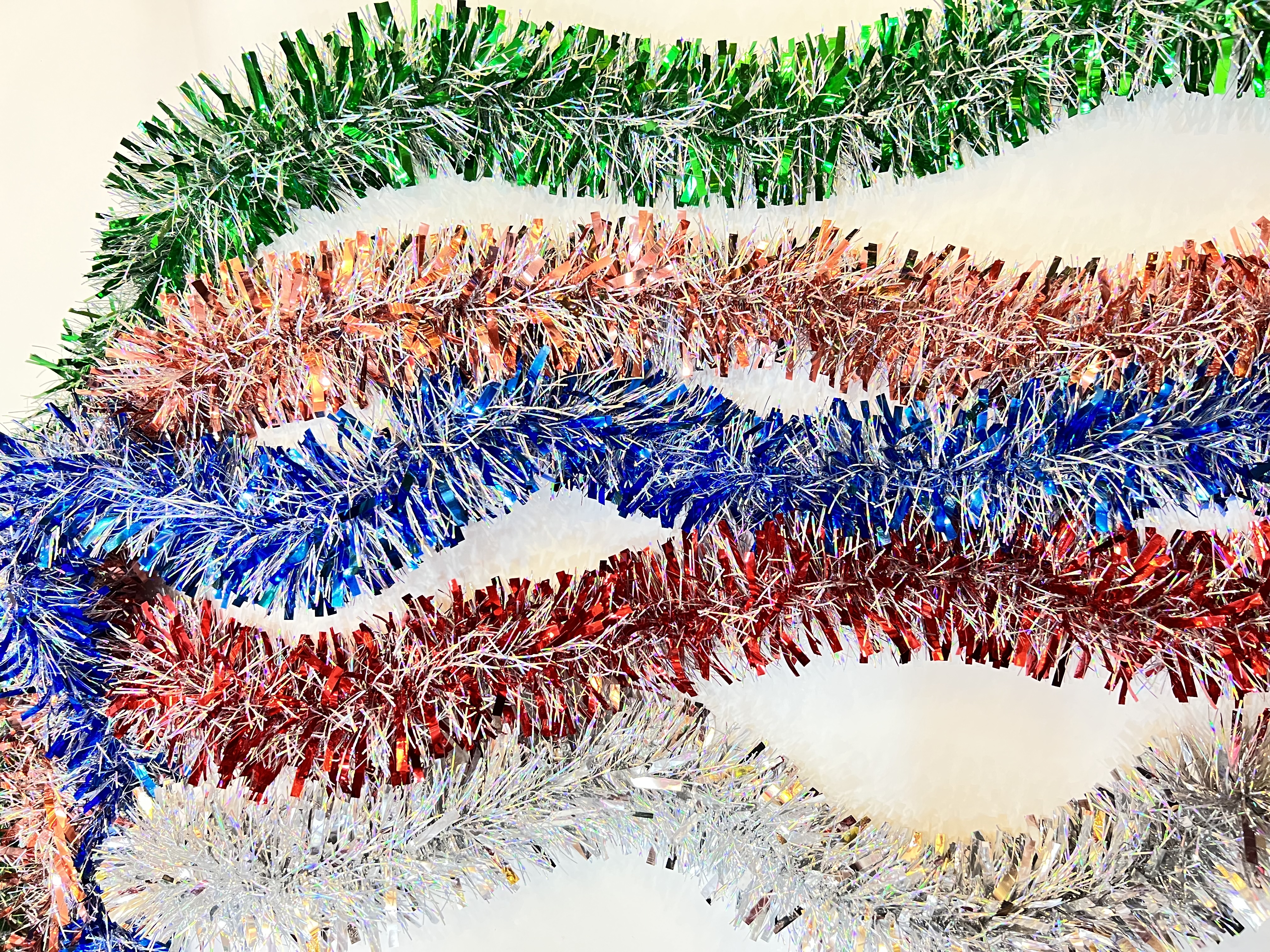 圣诞装饰品圣诞毛条拉花彩条派对生日节日婚房装饰茜草 拉条毛条 