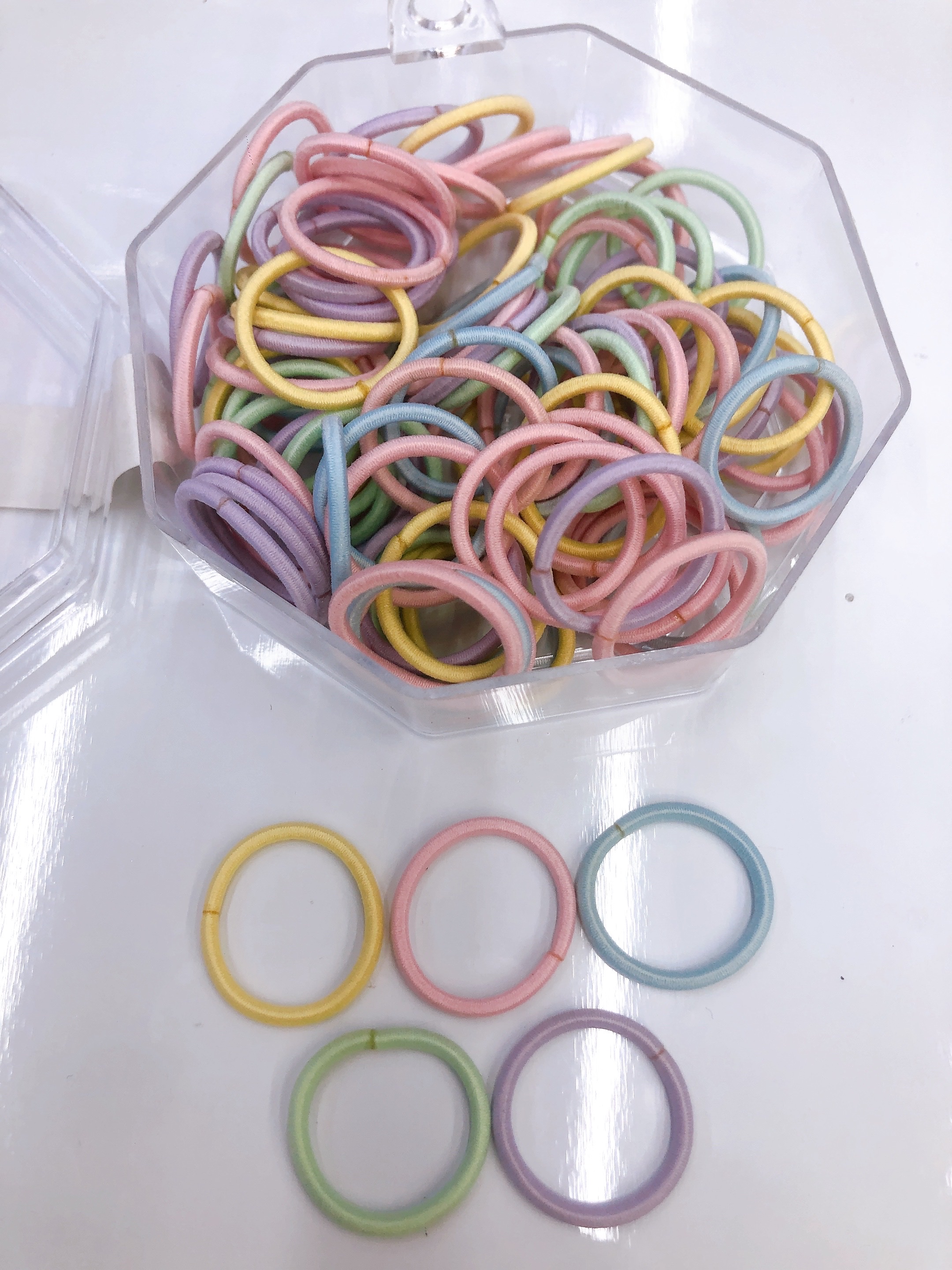 Octagonal Box Ring Light Plate Princess With Colorful Small Leather Band Korean Version Leather Band Application Scenario