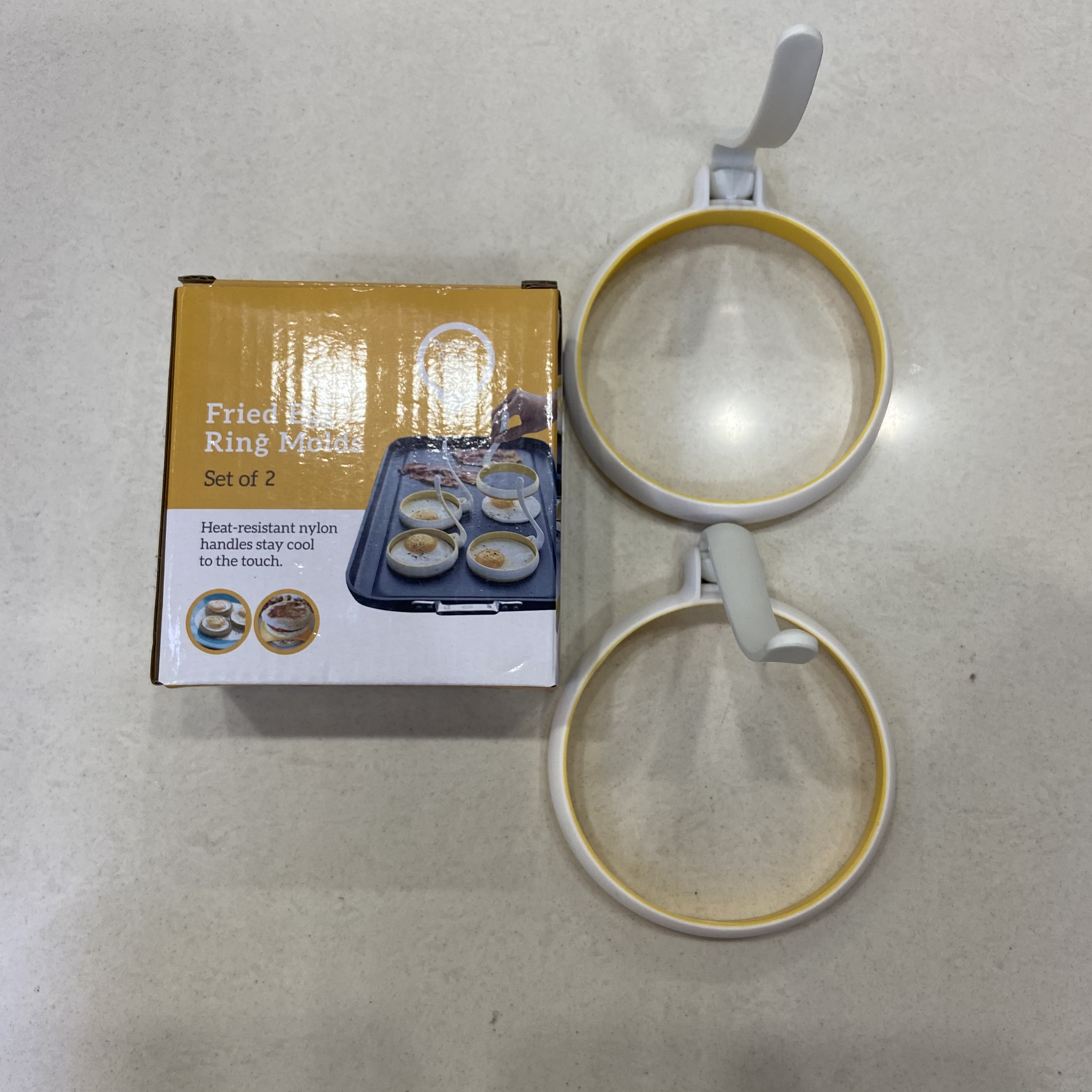 2个装煎蛋圈创意厨房用品 煎蛋器 厨房工具 煎蛋环 圆形煎蛋器