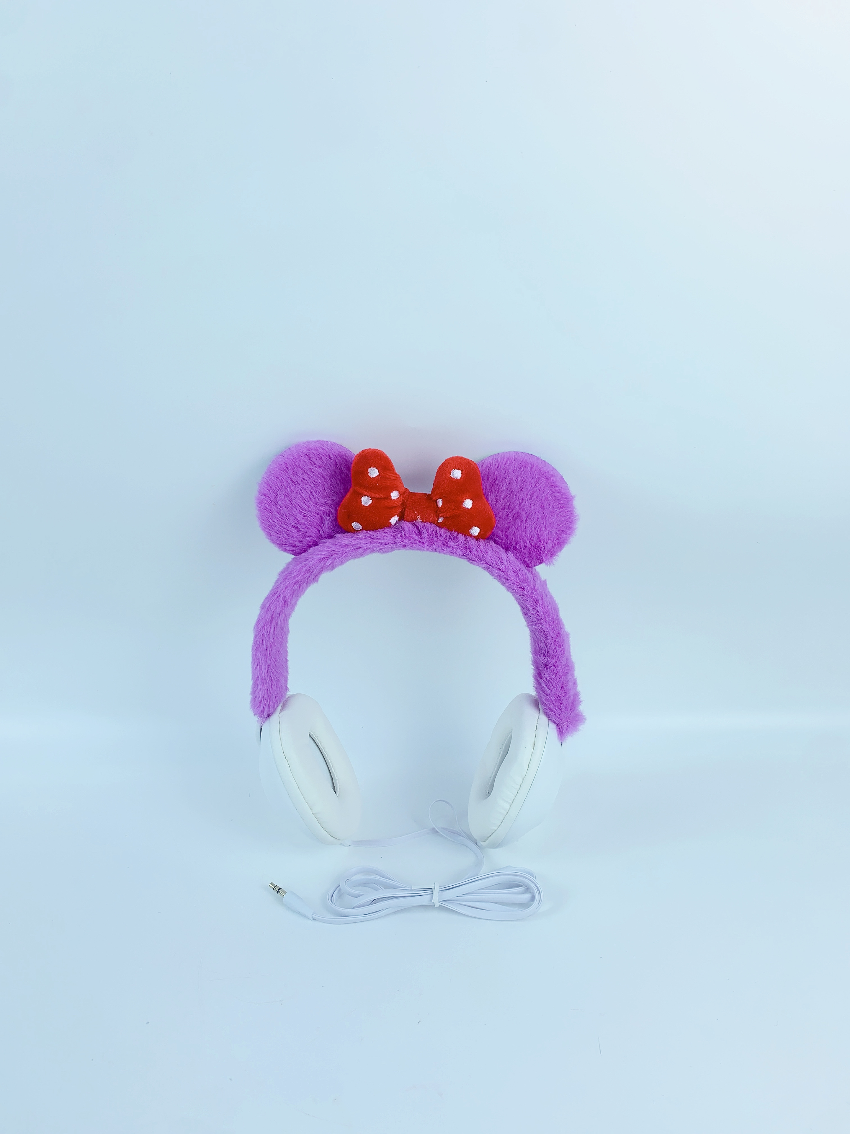 Cartoon Bow Headwear 3.5 Plug Gift Headphones With Cord Specification drawing