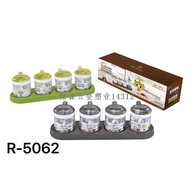 锋味玻璃调味盒四格/三格/二格/一格