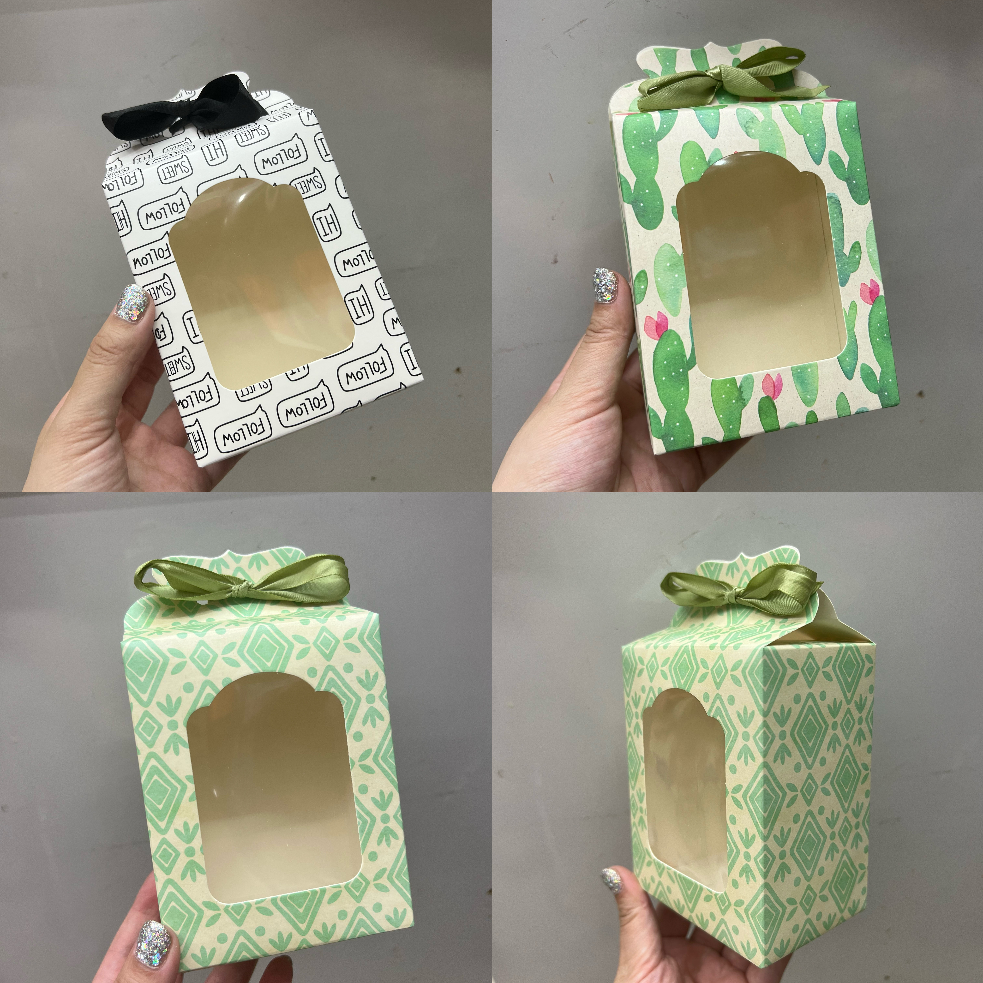 European-style cross-border folding window visible toy packaging paper box with transparent pvc window, colorful gift Application Scenario