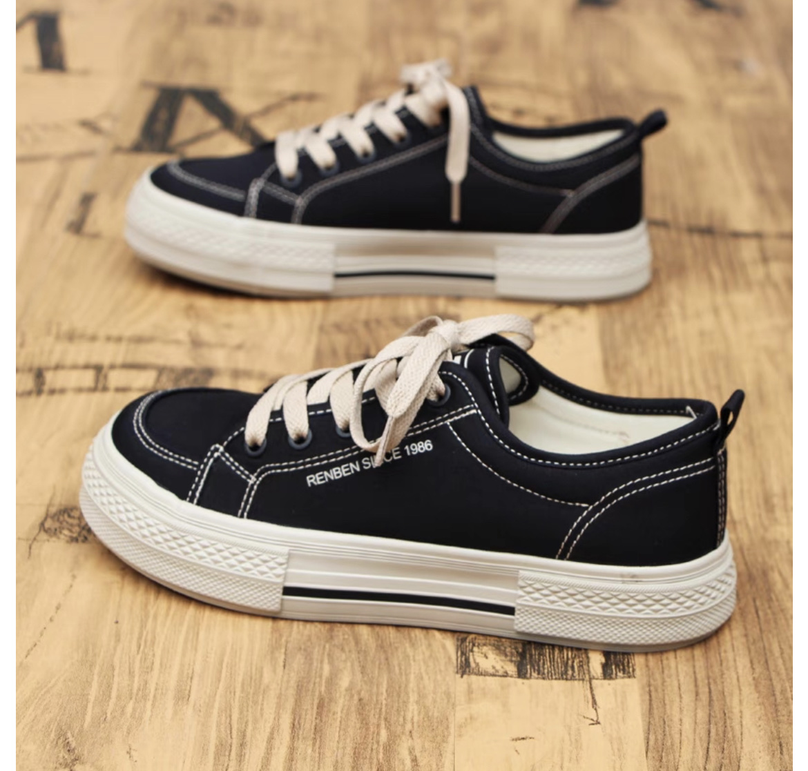 This vintage canvas shoes women's summer breathable women's shoes thick sole all casual shoes niche design women's single shoes