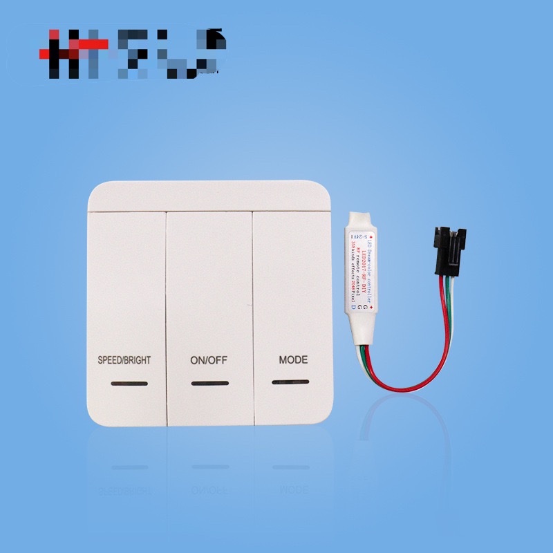 Bluetooth wireless RF no-wiring low-voltage monochrome running light bar color-changing controller Item Picture