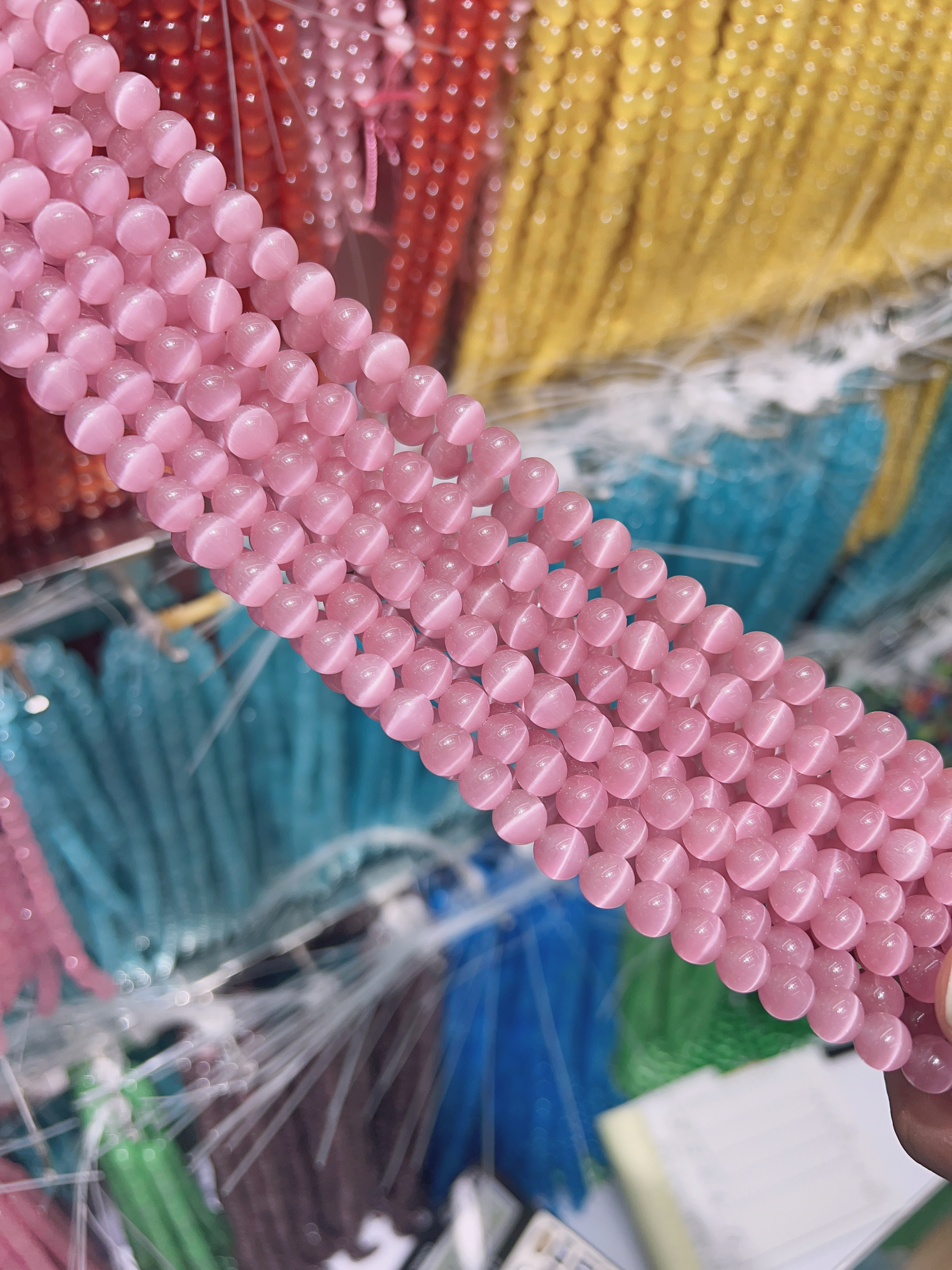 彩猫眼石散珠 DIY 饰品配件 工厂直销 来样定做 猫眼石 弧面 介面  夜光石 半成品批发！有需要的可以