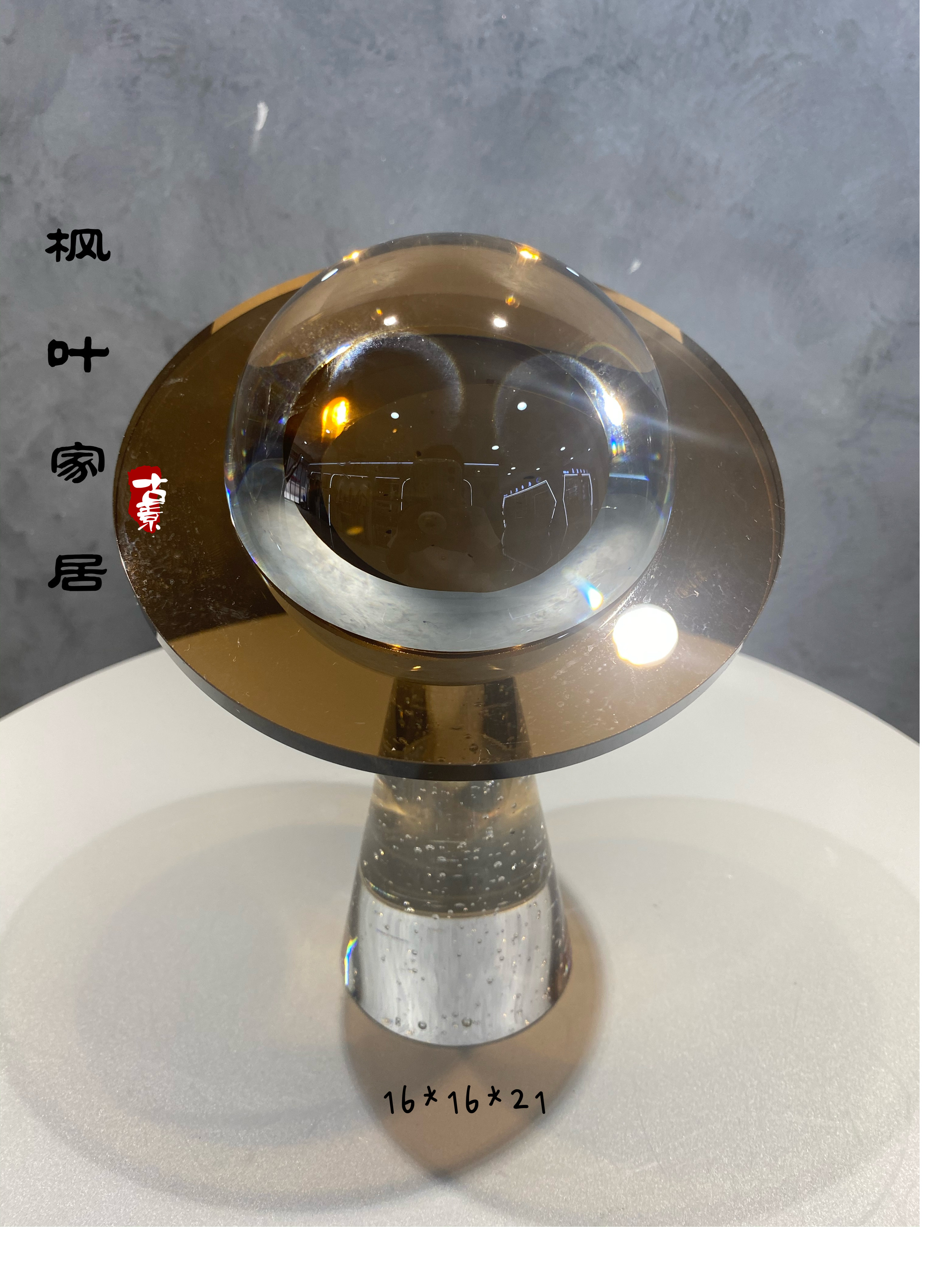 Model house sales office, crystal art ornaments, home living room, modern light luxury creative handicrafts, table decorations