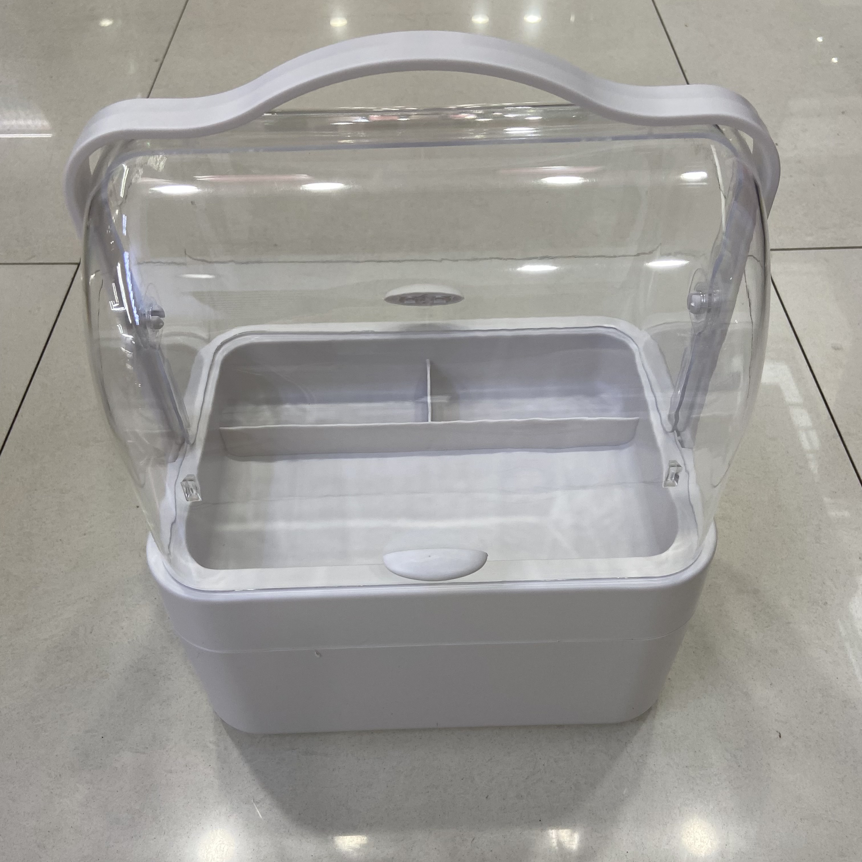 Transparent drawer-type cosmetic storage box, dressing table organization rack, desktop skin care product storage rack, dust-proof storage rack Specification image