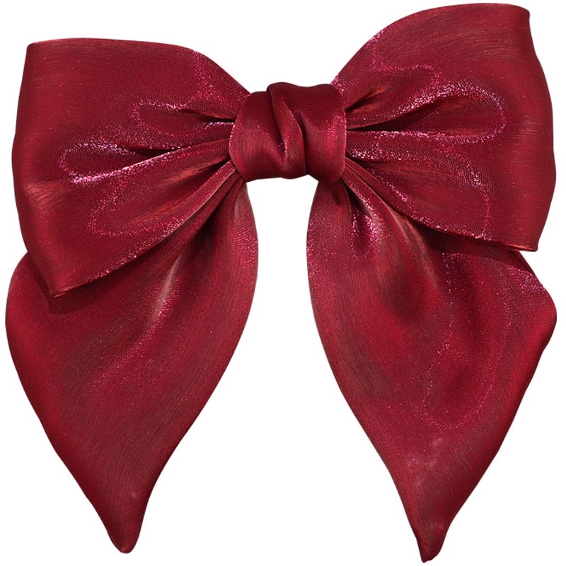 Red large bow hair clip head accessory, gentle Japanese-style hair accessory, top clip, half clip for young girls, spring clip Item Picture