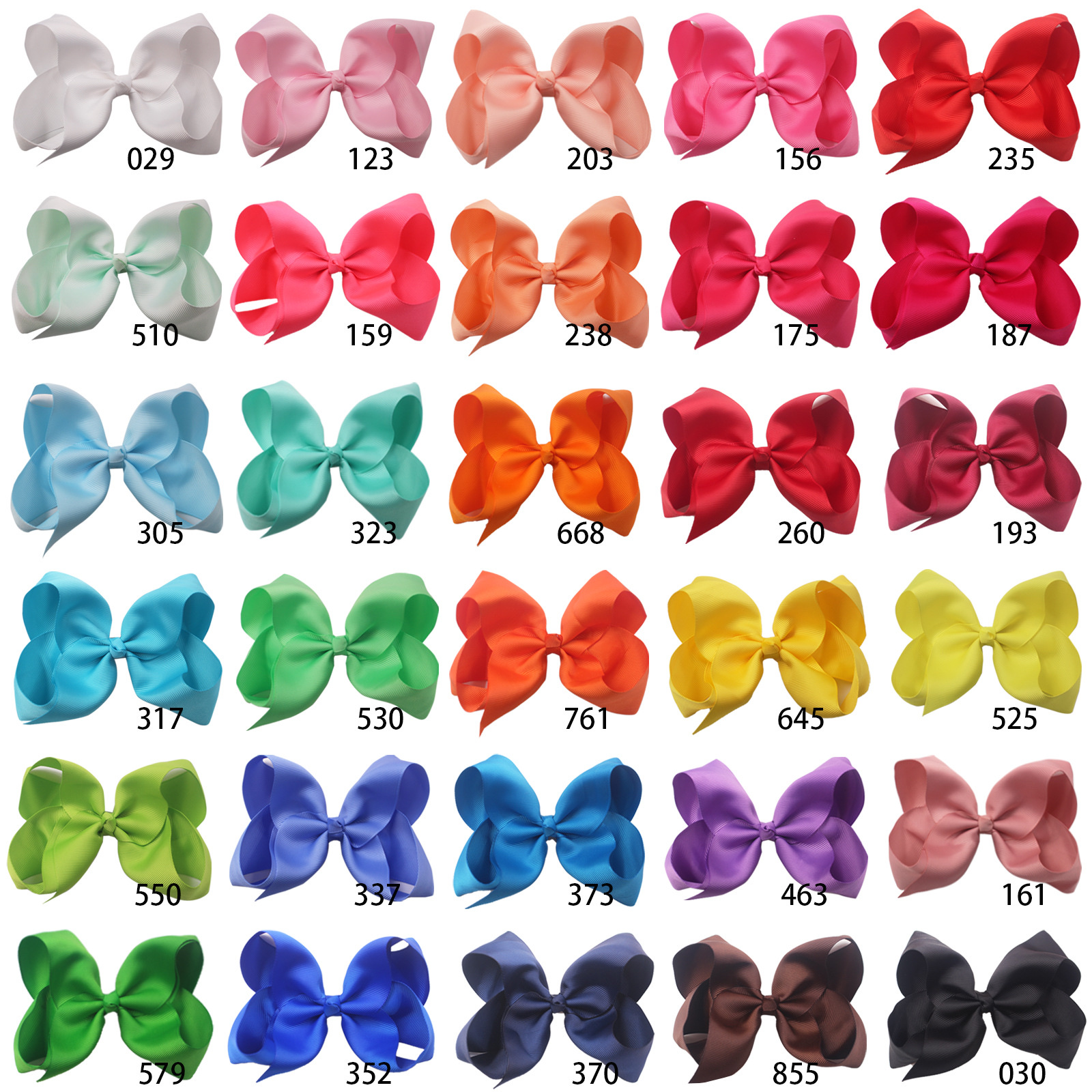 Europe and the United States 6inch bow hairpin headwear foreign trade 30 color thread with bubble flower accessories for children thumbnail