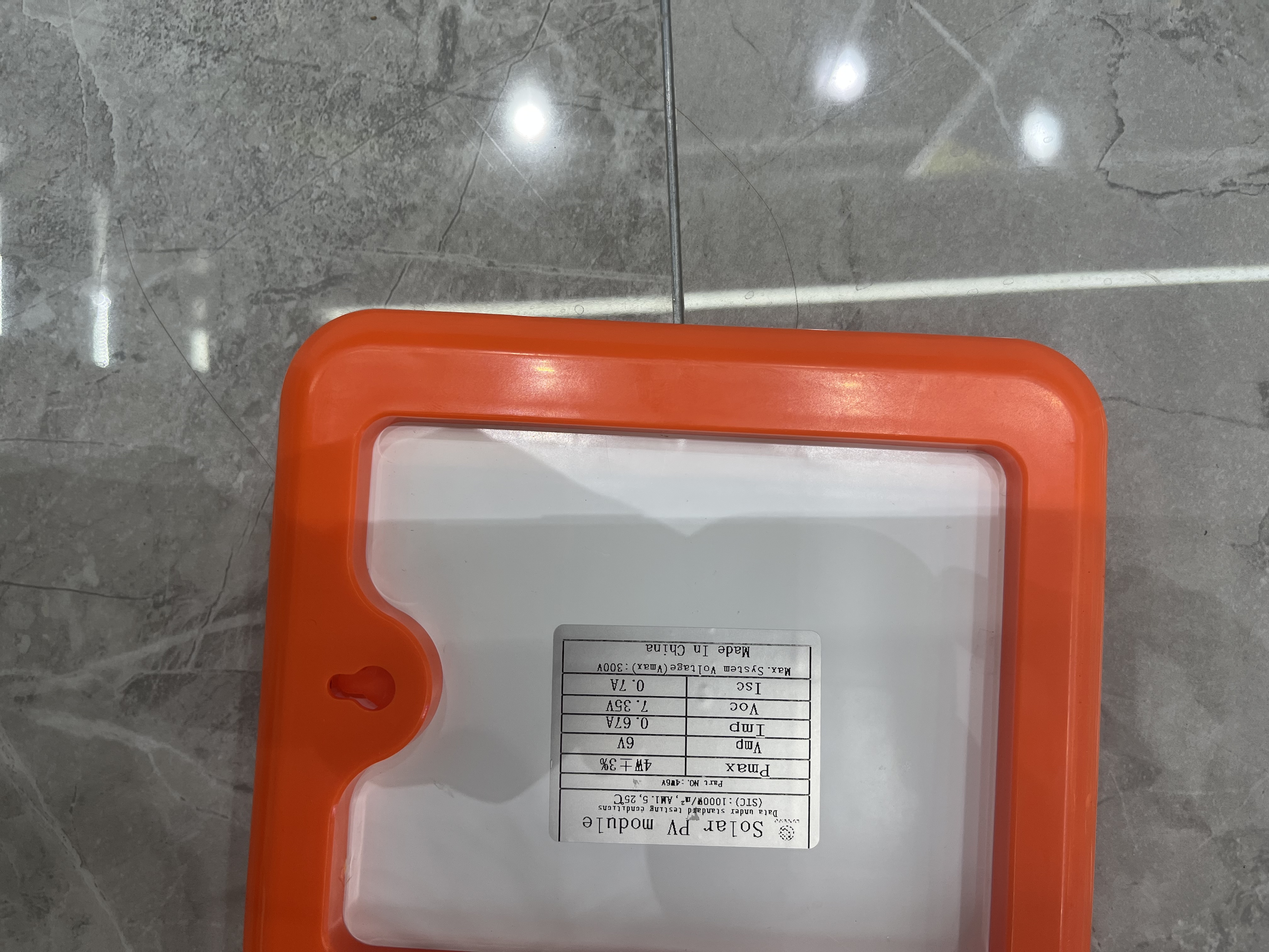 New Portable Solar Power Panel 6V3.5w Outdoor Waterproof Rechargeable Mobile Phones And Other Small Equipment Specification drawing