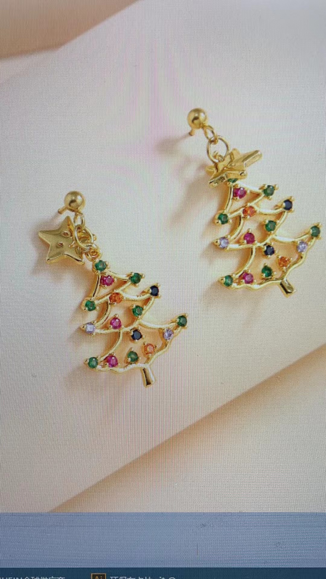 Stainless Steel Earrings For A Merry Christmas Specification drawing