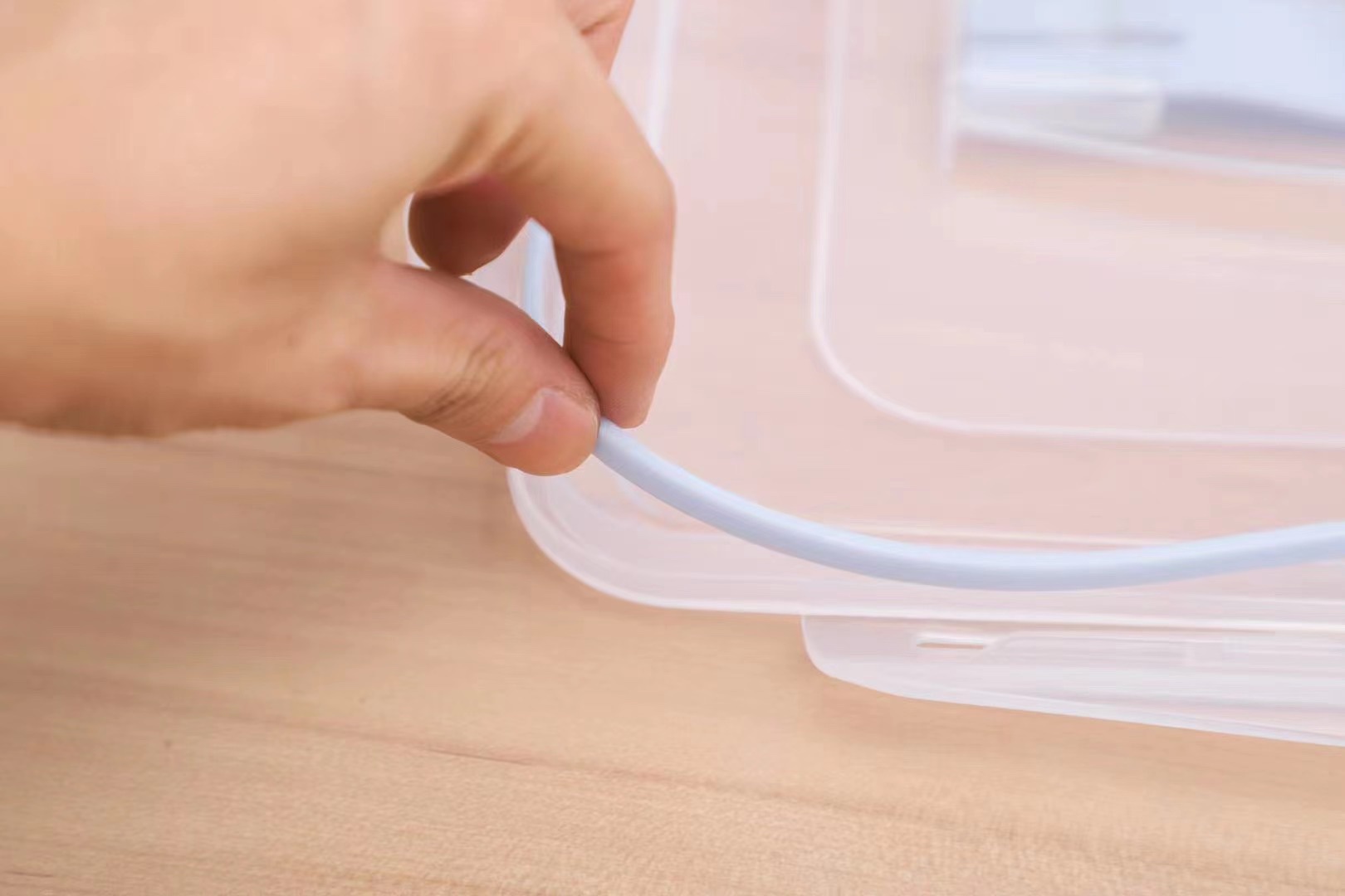 保鲜盒/四件套/高透明白底实物图