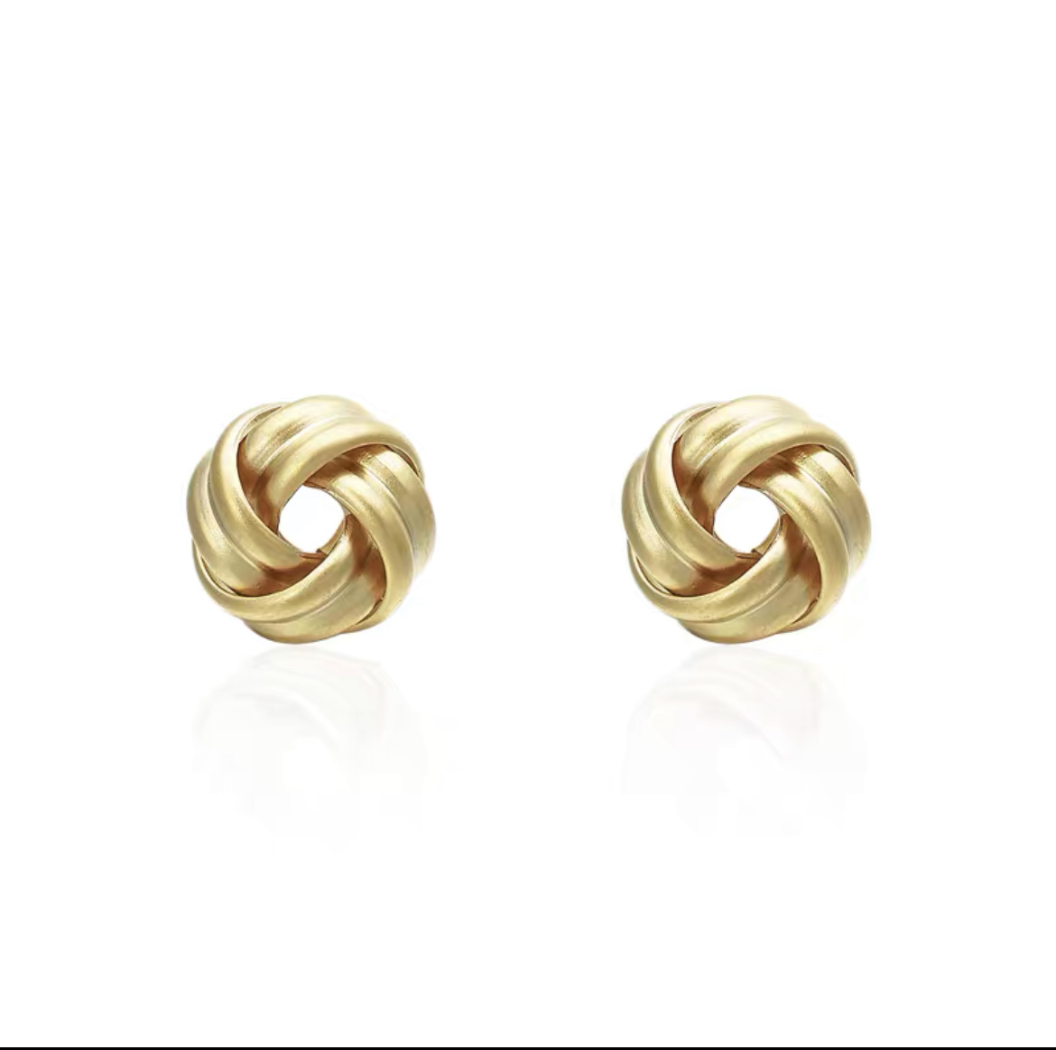 Korean Explosive High-Grade Dumb Gold Light Luxury Niche Design New Earrings Fate Season Item Picture