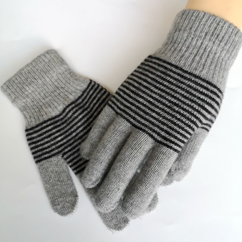 23年时尚经典款式针织毛线手套保暖手套针织手套学生手套详情图3