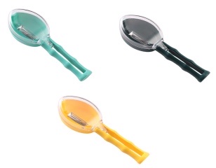 扁镂空柄收纳削皮器