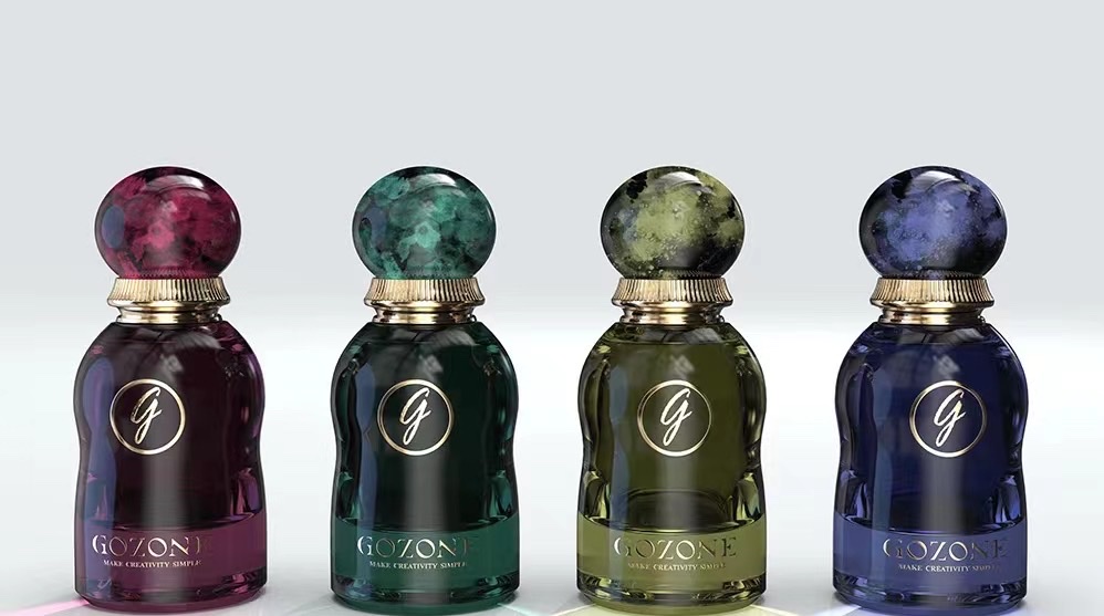 Houde Glass Factory customizes high-end perfume bottles, perfume caps, spray painting, gilding and other processes based on samples