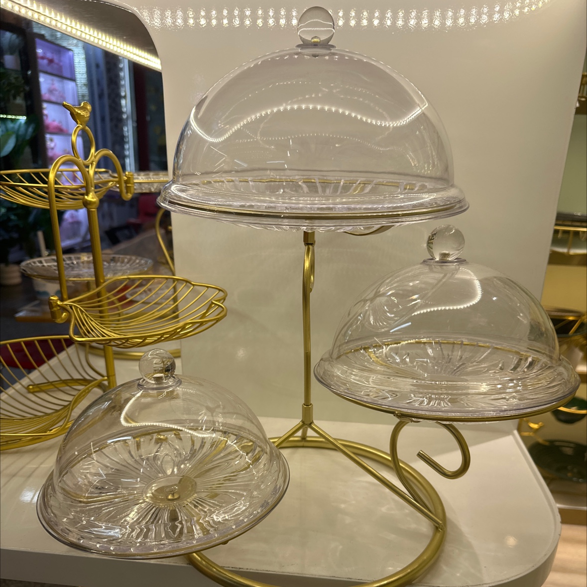 诚磊家居铁艺工艺品，铁艺果篮，亚克力果盘，