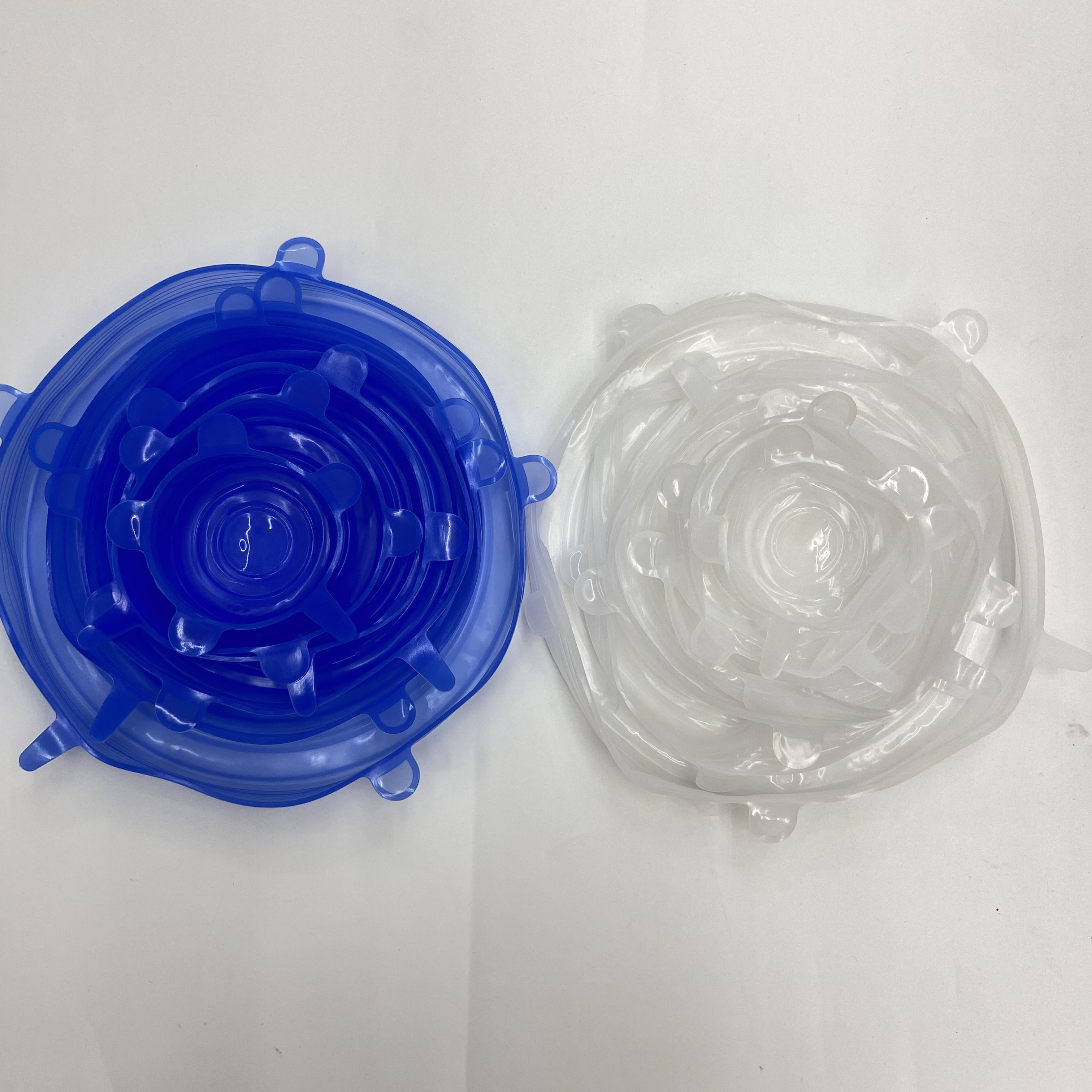 六件套硅胶保鲜盖拉伸碗盖防尘保鲜冰箱微波炉密封笑脸保鲜膜