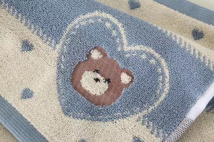 Toalla de algodón para niños absorción de agua no se cae el pelo para adultos lavar la cara pequeña toalla de cara para el hogar suave dibujos animados lindo hombres y mujeres bebé Item Picture