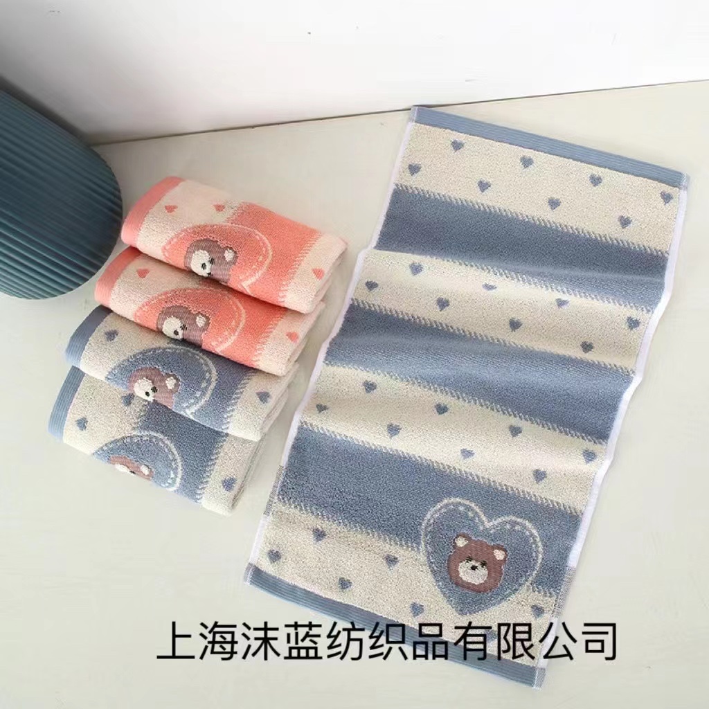 Toalla de algodón para niños absorción de agua no se cae el pelo para adultos lavar la cara pequeña toalla de cara para el hogar suave dibujos animados lindo hombres y mujeres bebé Application Scenario