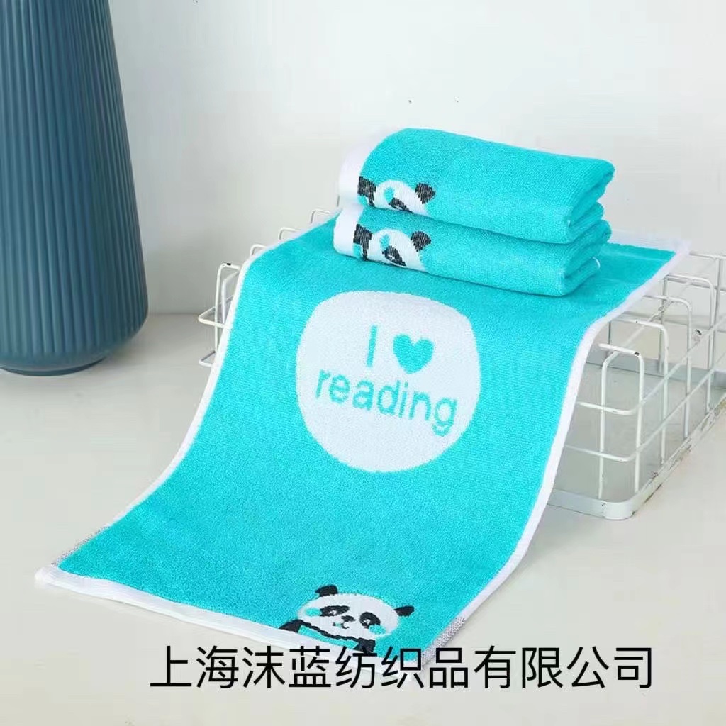 Espuma azul toalla de algodón para niños bebé lavar la cara hombres y mujeres dibujos animados lindo suave súper absorbente velocidad seca 100% algodón tesoro nacional oso Application Scenario