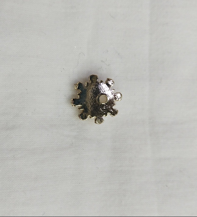 DIY handcrafted jewelry accessories, alloy simple single oil-dripping cartoon pendant, decorative earrings, retro alloy accessories, hair band and hairpin accessories, color retention and environmental protection (100ps per package), dot treasure Specification image