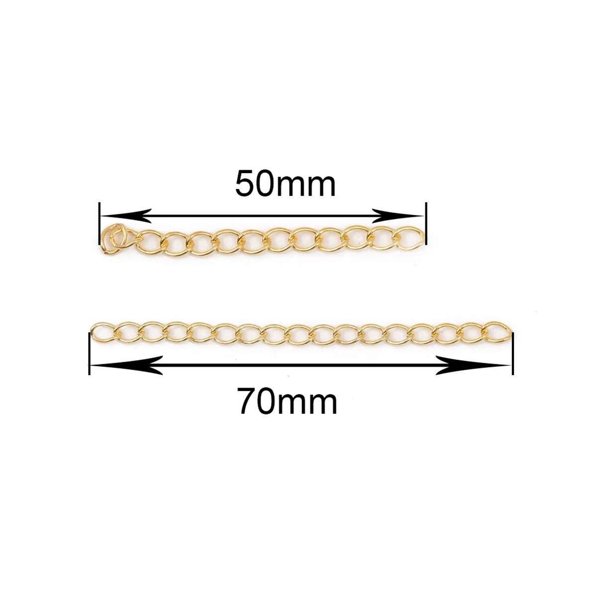 5cm/7cmDIY jewelry accessories materials, chains, metal extension chains, making bracelets, necklaces, extended chains, adjustable chains, tail chains details Picture