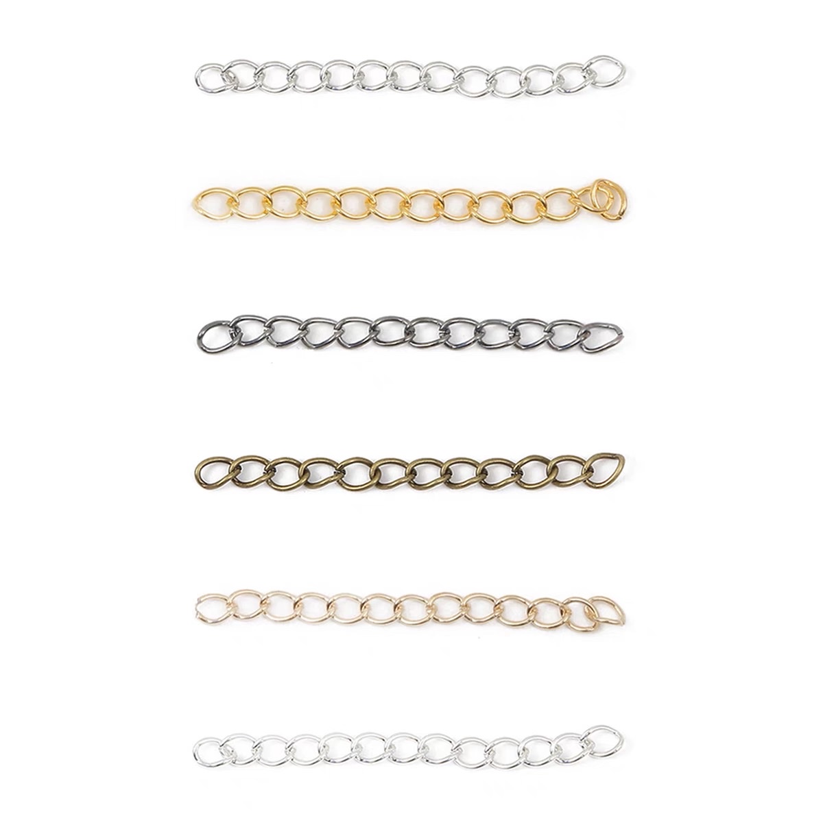 5cm/7cmDIY jewelry accessories materials, chains, metal extension chains, making bracelets, necklaces, extended chains, adjustable chains, tail chains